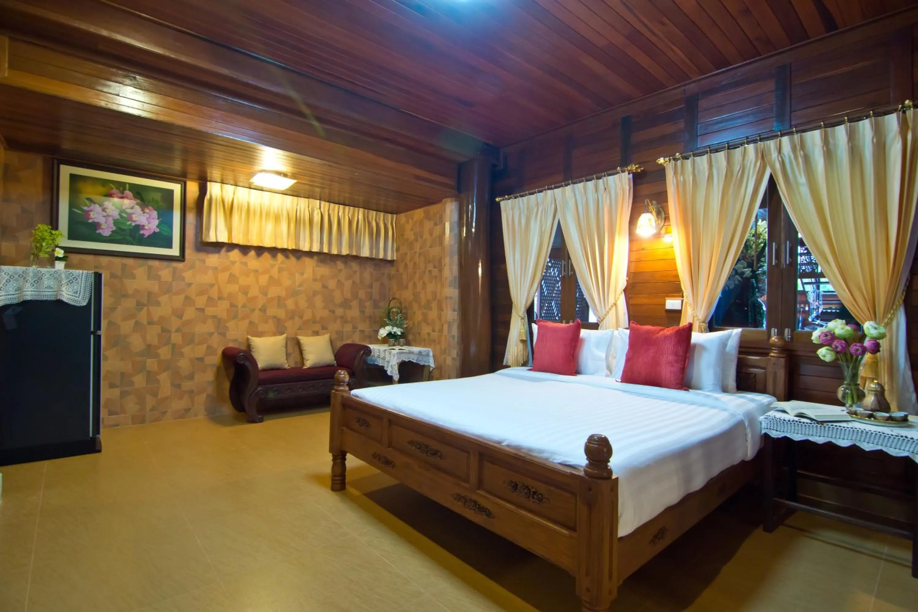 Bedroom, Bed in Bueng Bua Thong Resort