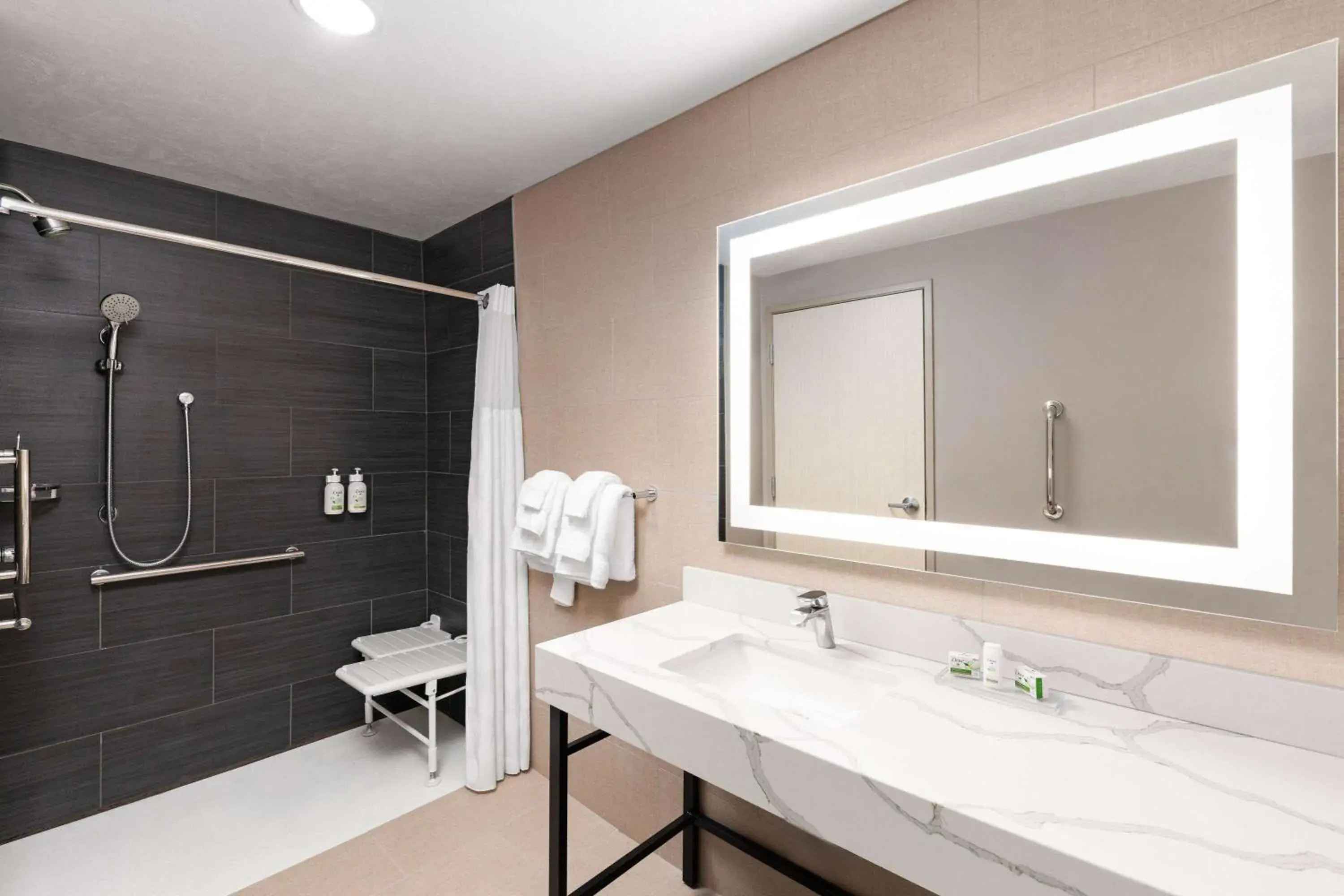 King Room with Roll In Shower and Sofa Bed - Mobility/Hearing Accessible - Non-Smoking in Wingate by Wyndham Kingman King Room with Roll In Shower and Sofa Bed - Mobility/Hearing Accessible - Non-Smoking in Wingate by Wyndham Kingman