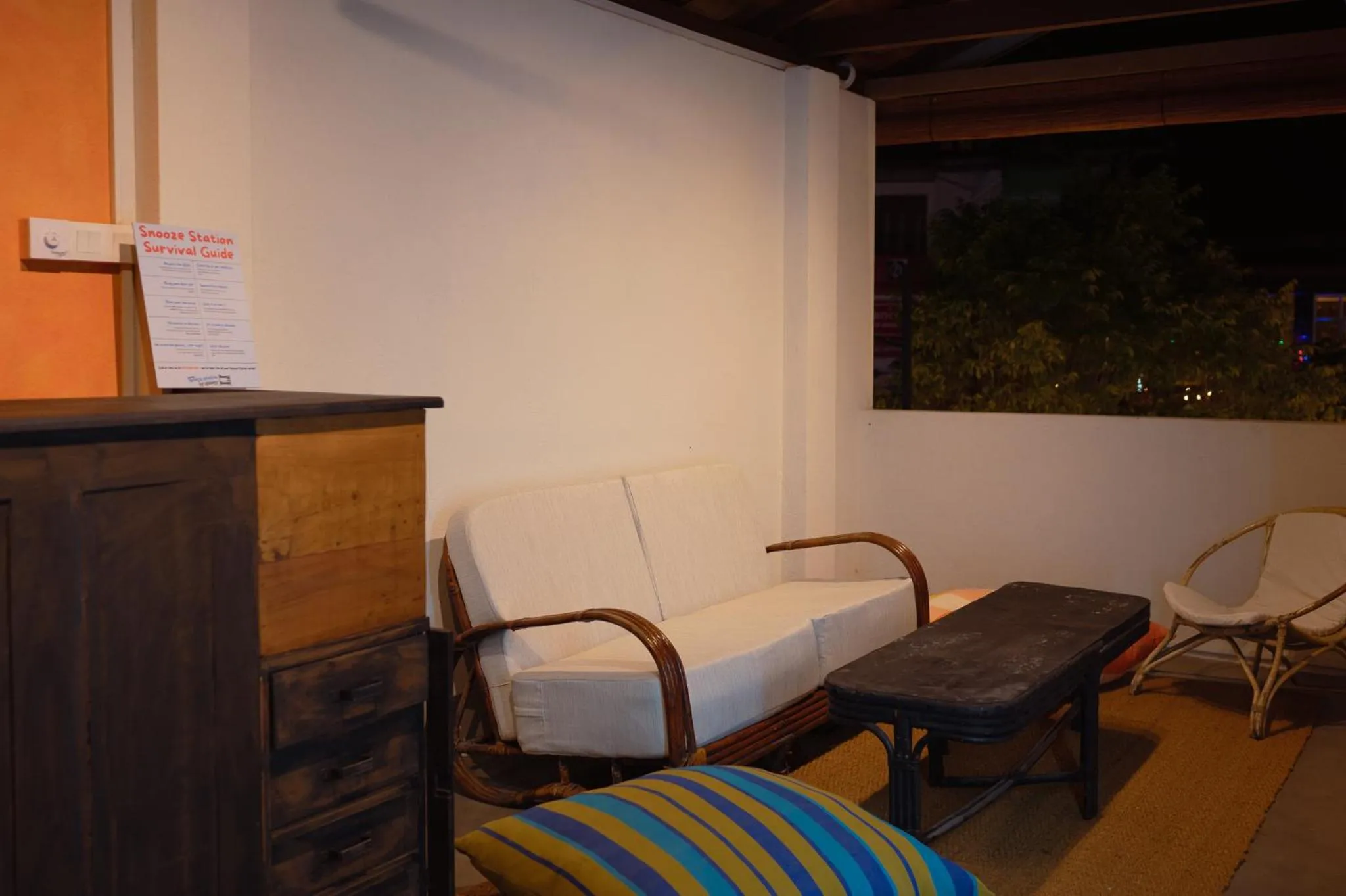 Seating area in Snooze Station by Sydney Galle