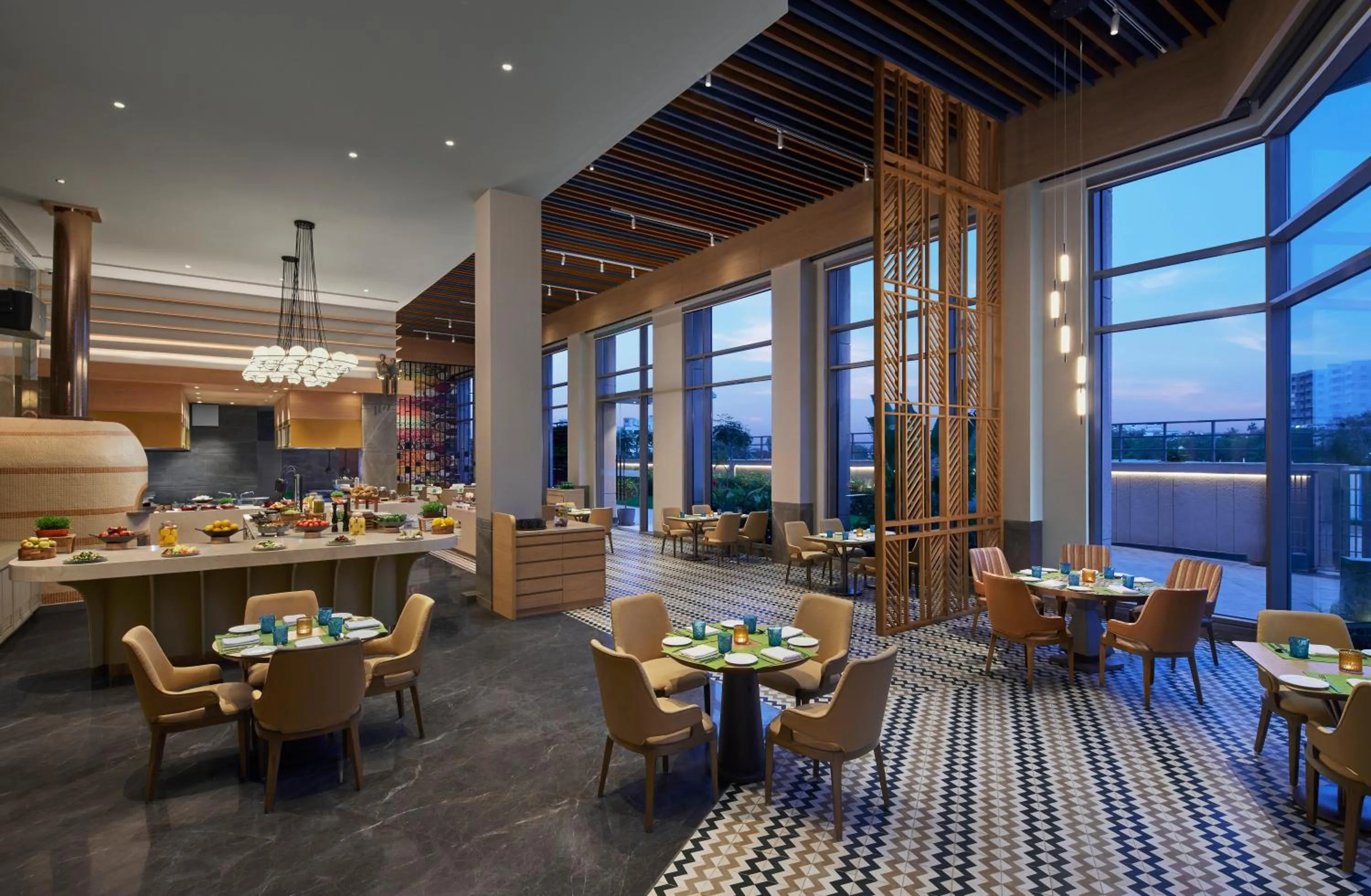 Restaurant/places to eat in Hyatt Place Aurangabad Airport