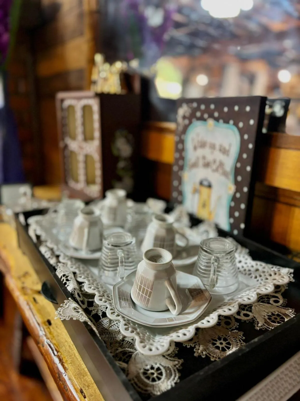 Living room in Chalé das Neves