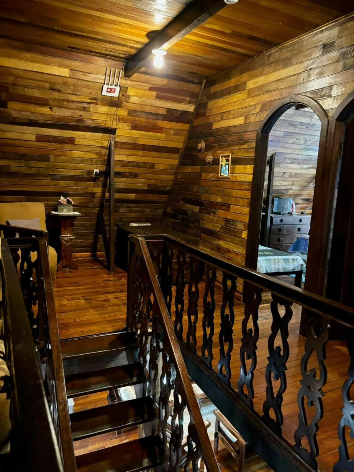 Decorative detail in Chalé das Neves