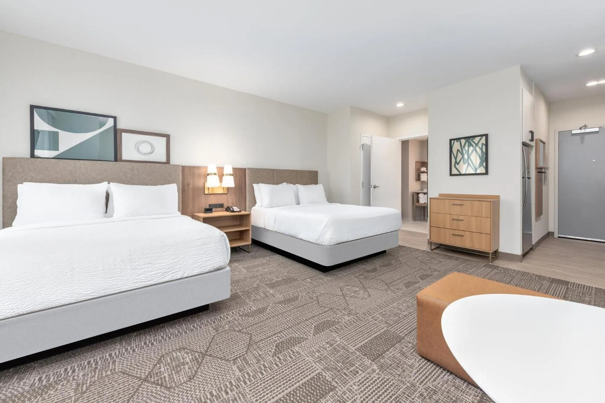 Photo of the whole room, Bed in Staybridge Suites Port Arthur - by IHG