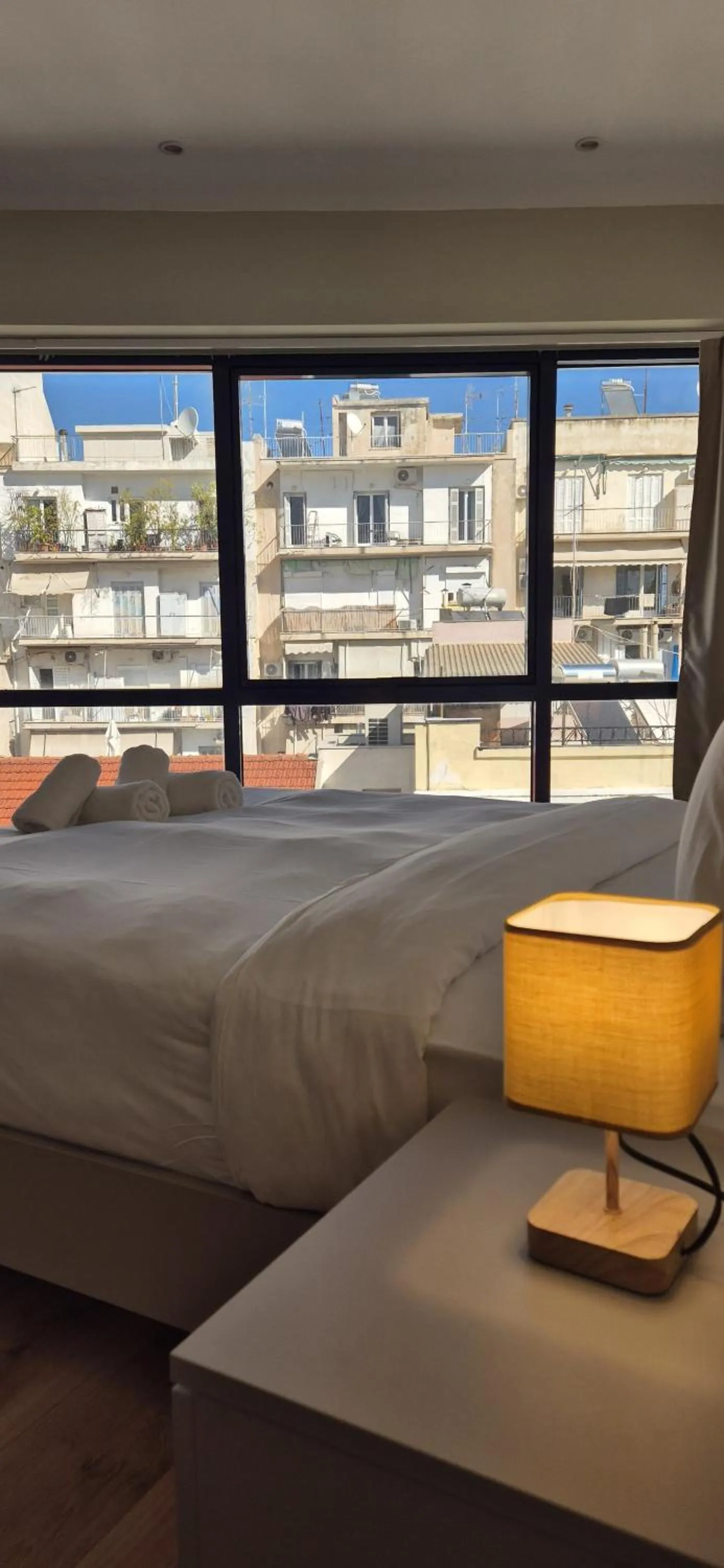 View (from property/room), Bed in Figleaf Kypseli