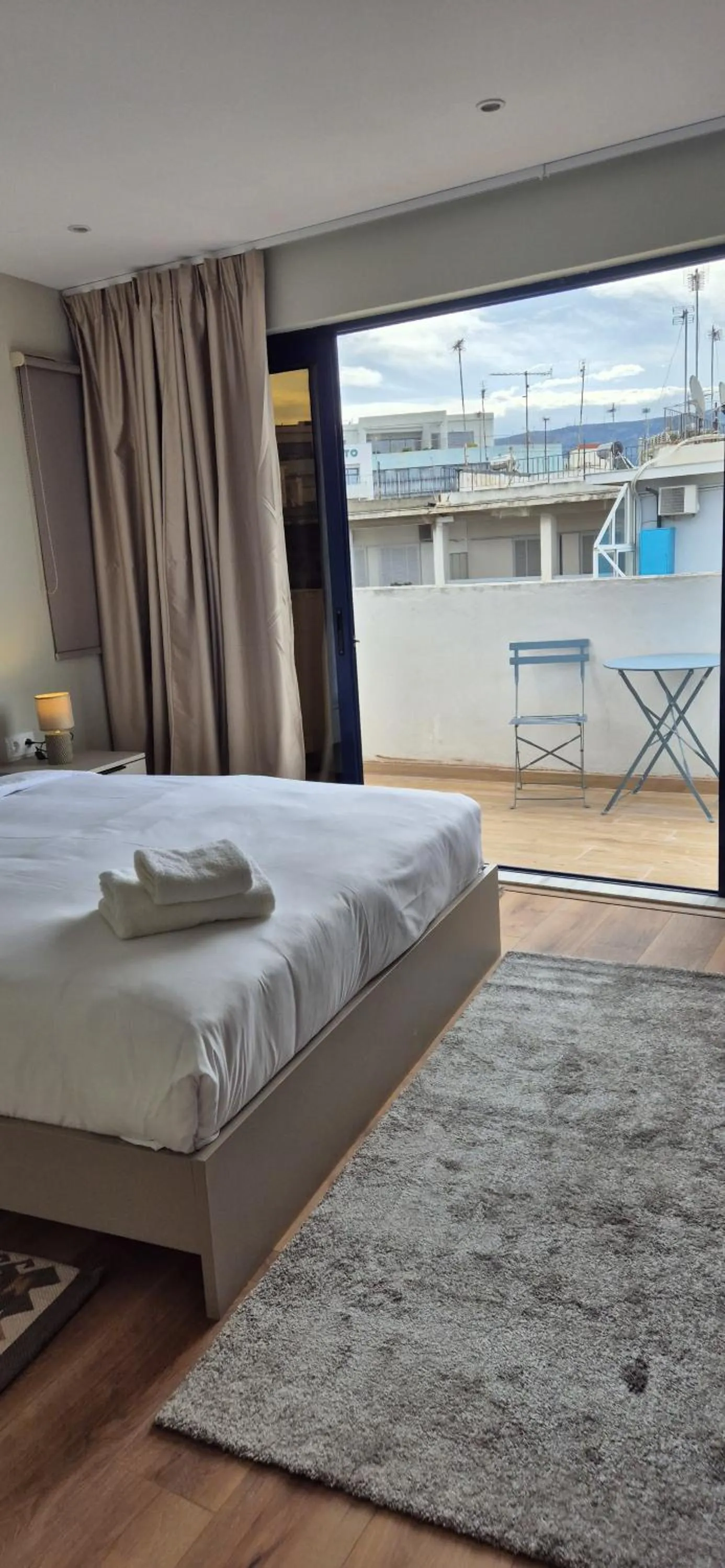 Balcony/Terrace, Bed in Figleaf Kypseli