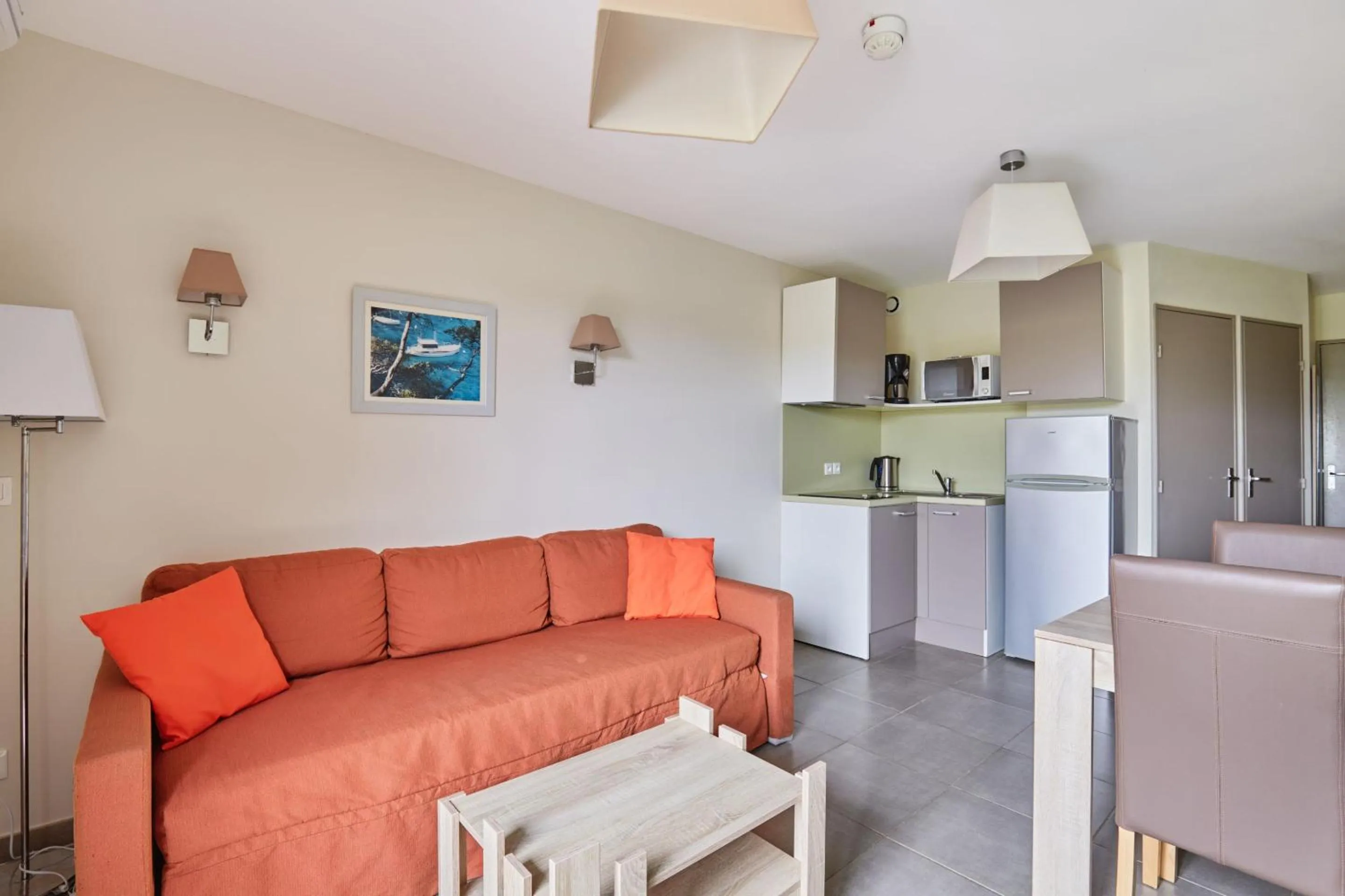 Seating area in Résidence Odalys Côté Canal