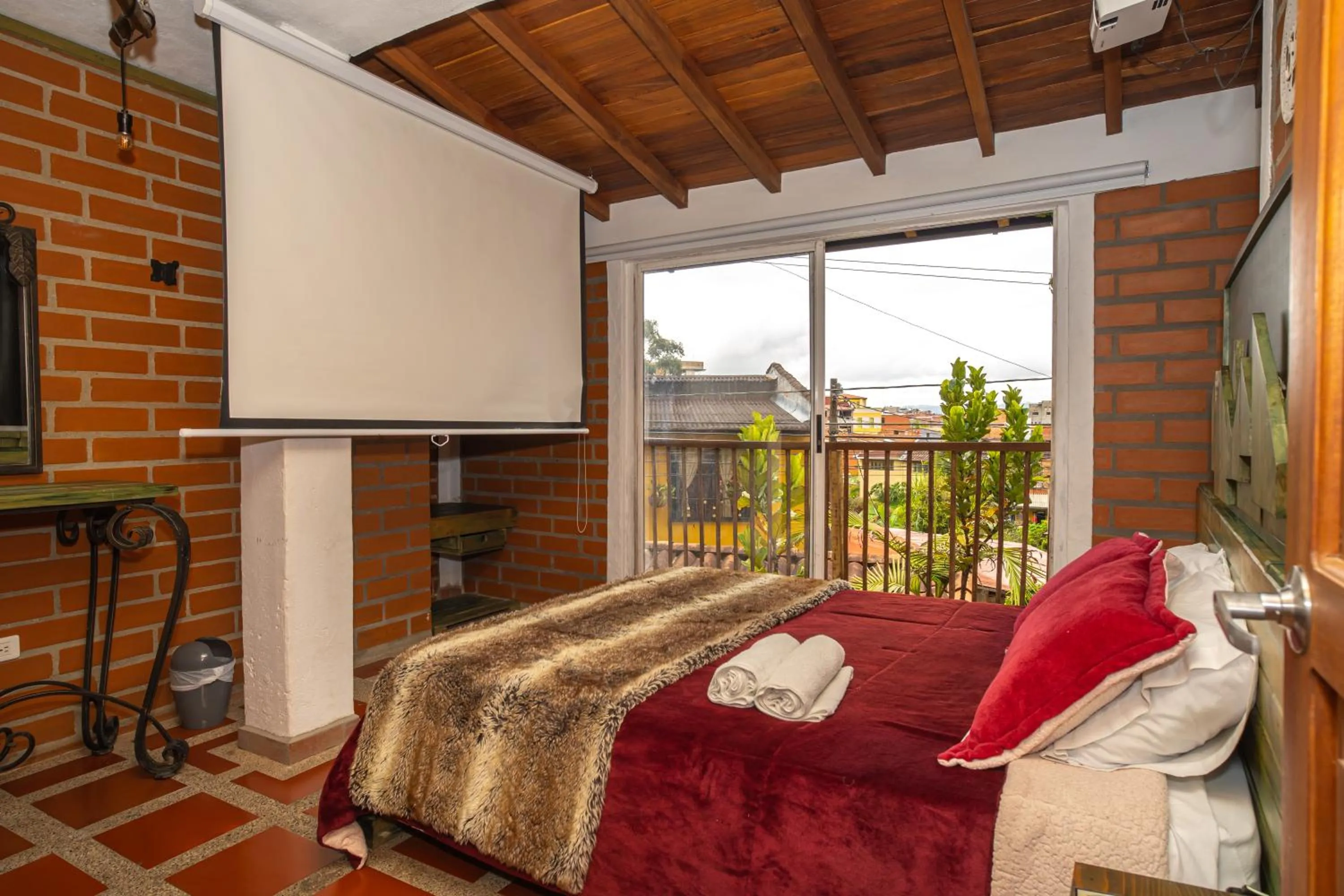 Bed in Hotel Spa Bliss Guatape