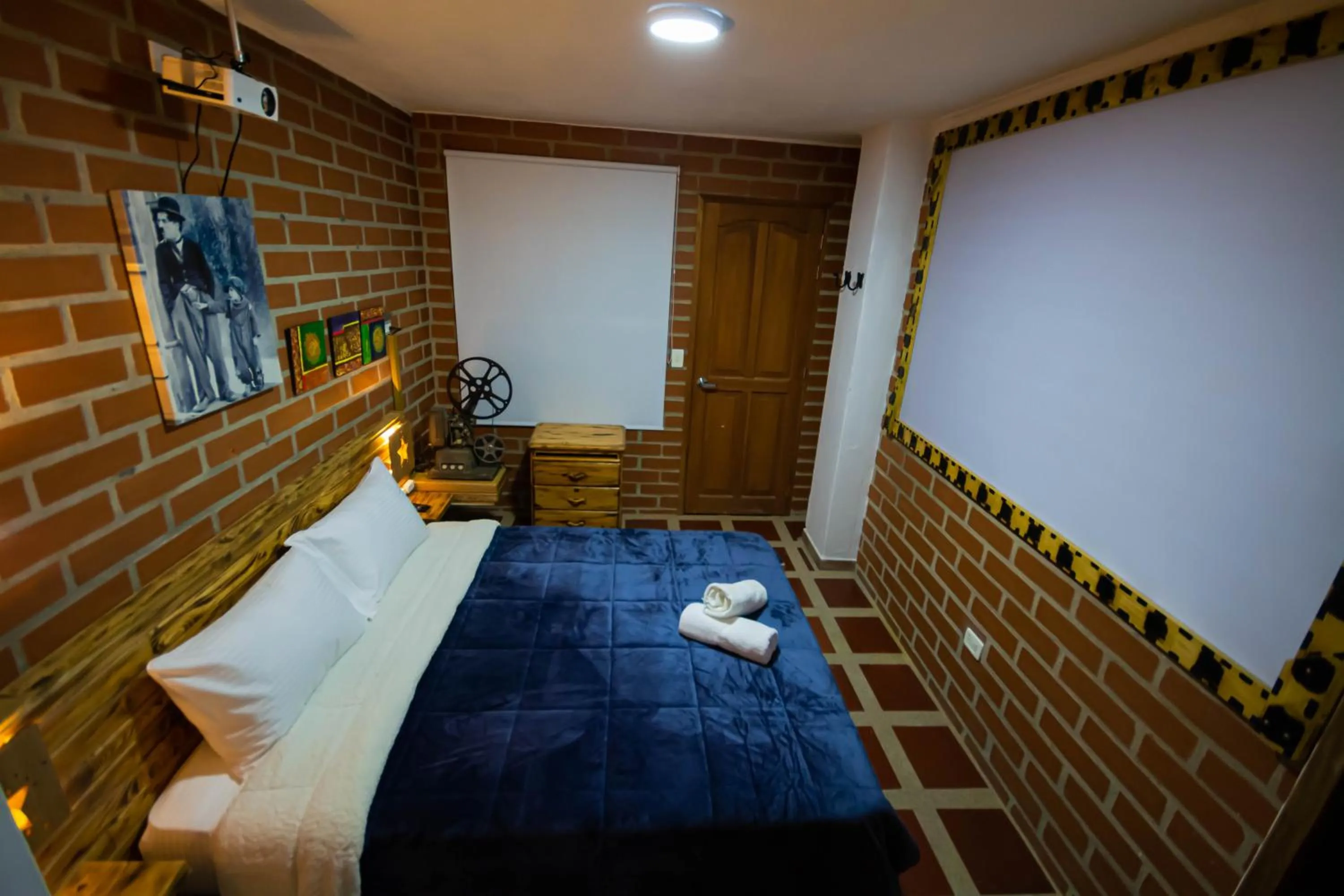 Bed in Hotel Spa Bliss Guatape