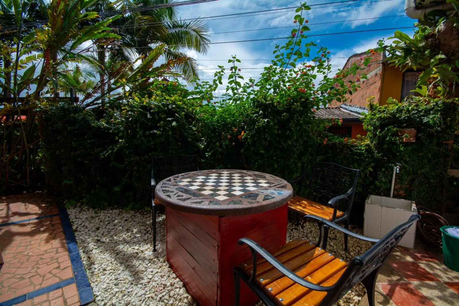 Seating area in Hotel Spa Bliss Guatape