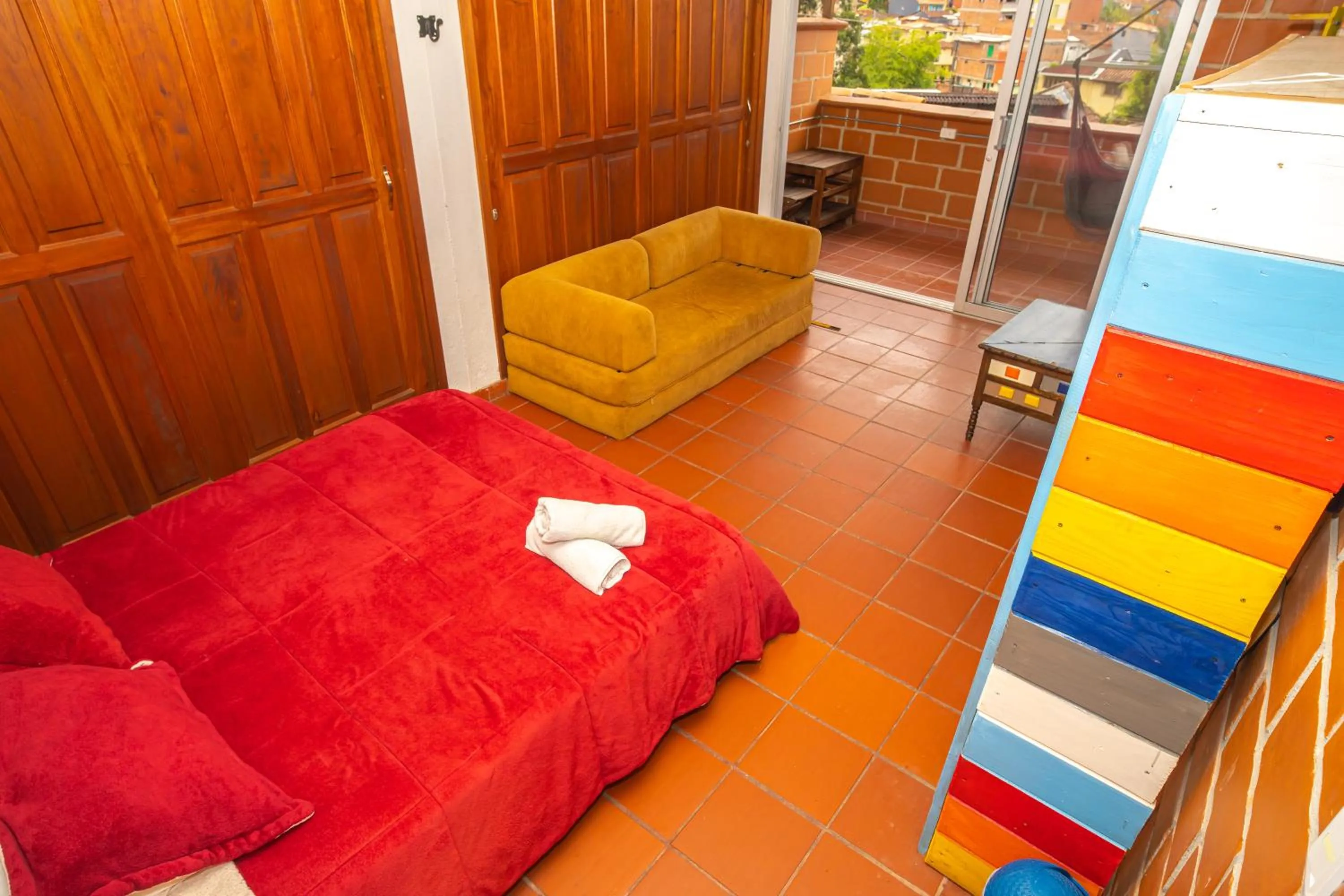 Bed in Hotel Spa Bliss Guatape