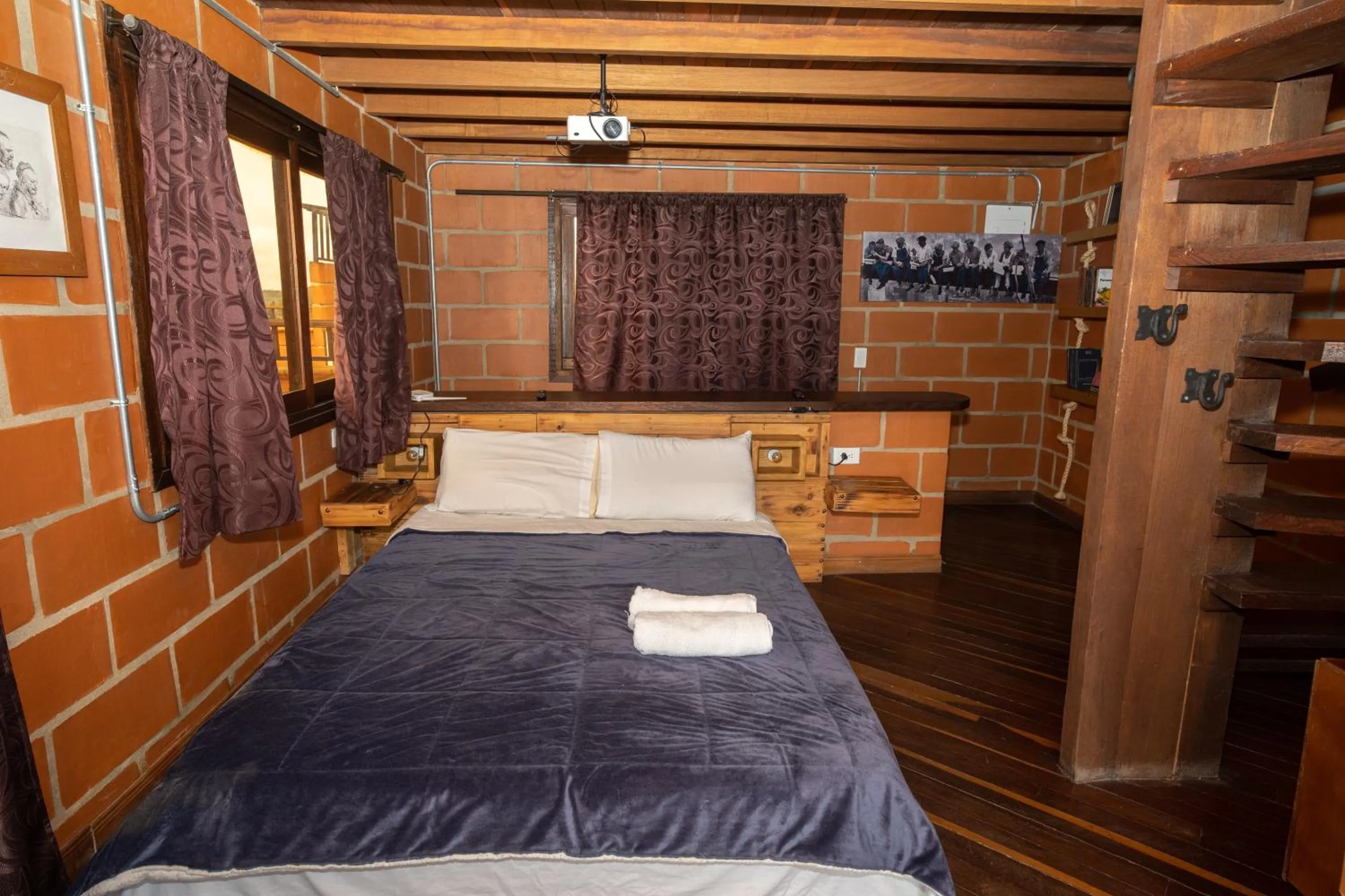 Bed in Hotel Spa Bliss Guatape