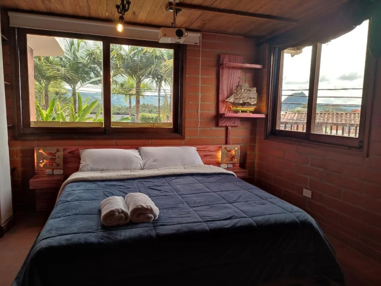 Natural landscape, Bed in Hotel Spa Bliss Guatape