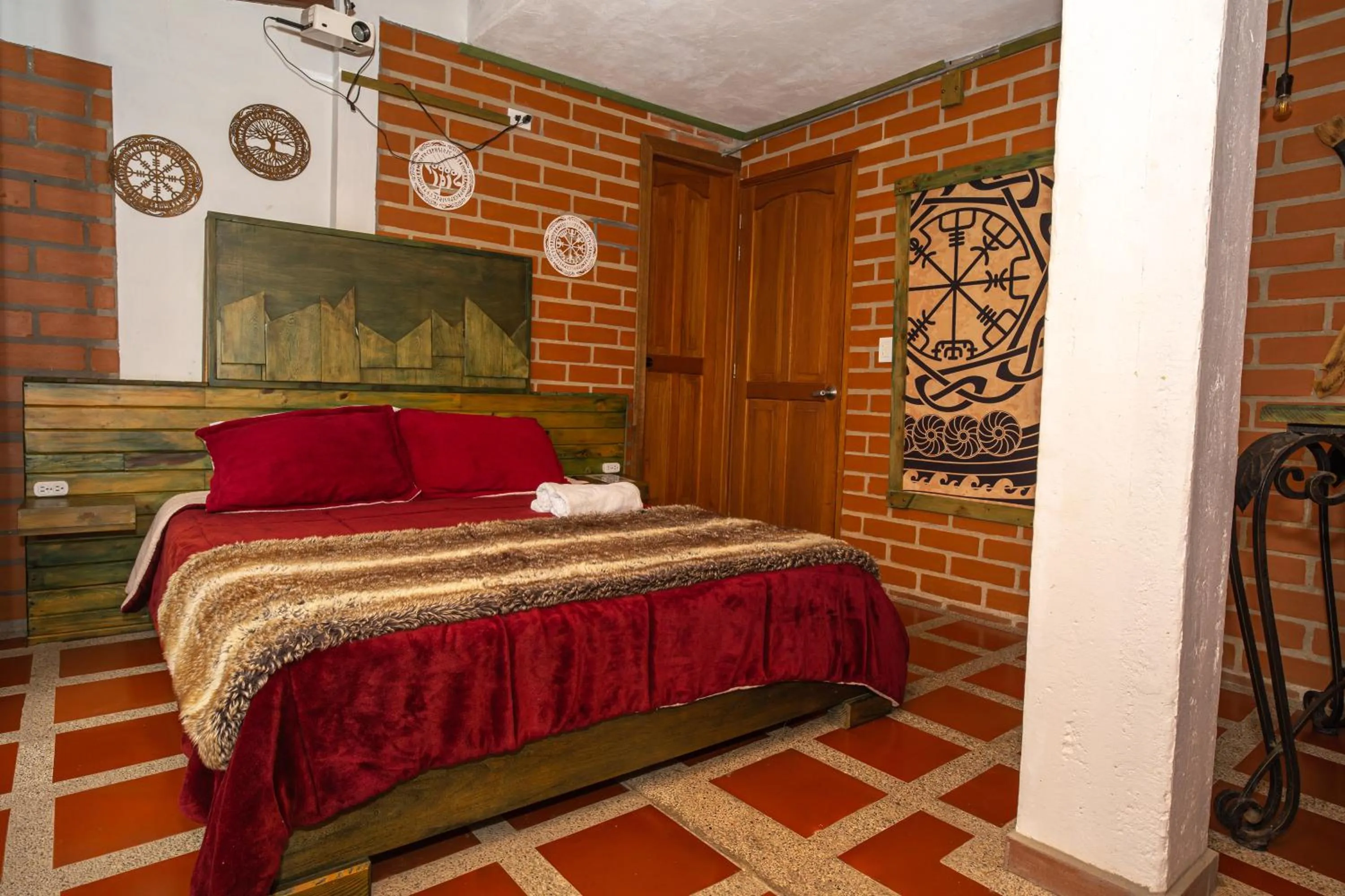 Bed in Hotel Spa Bliss Guatape