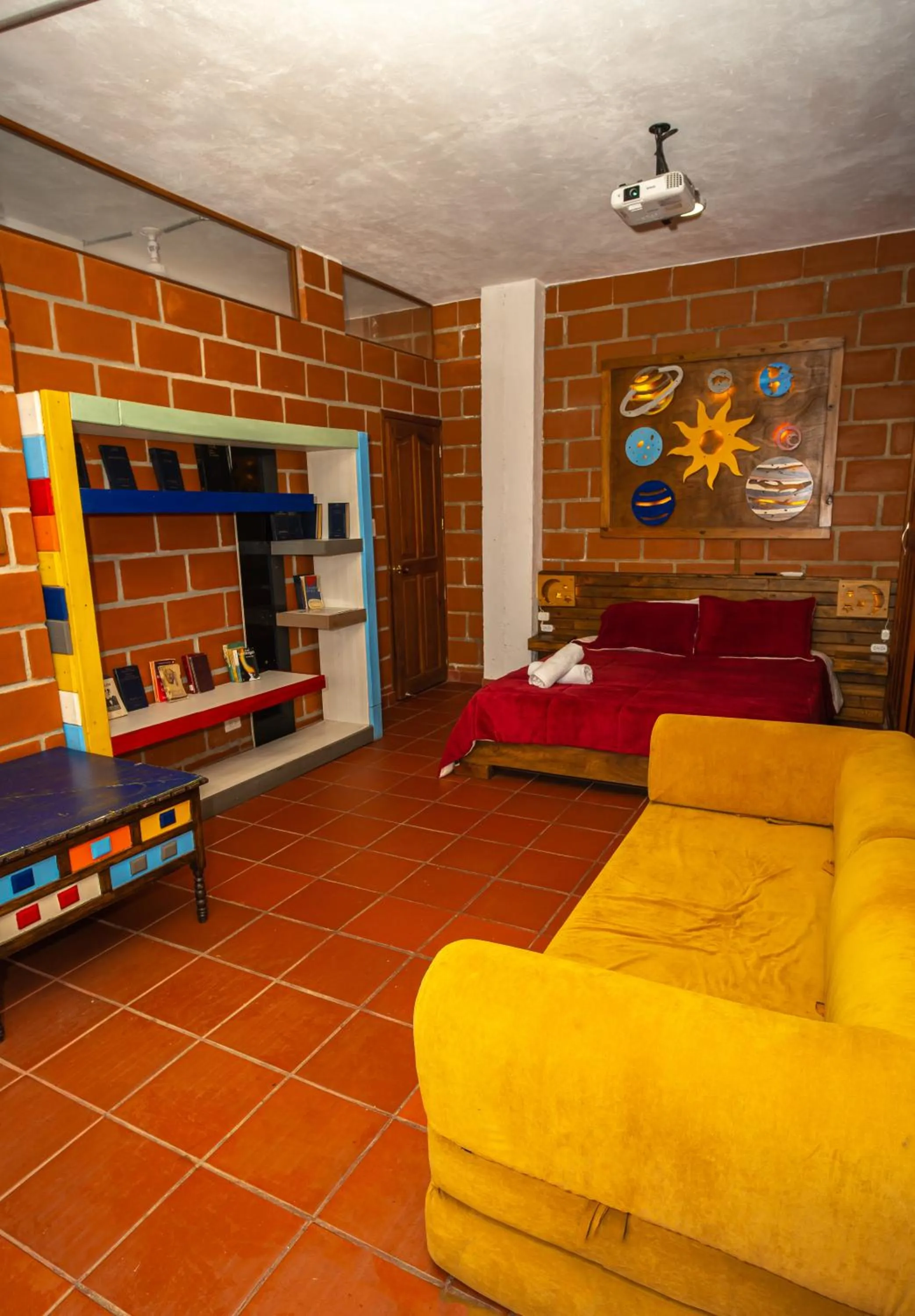 Bed in Hotel Spa Bliss Guatape