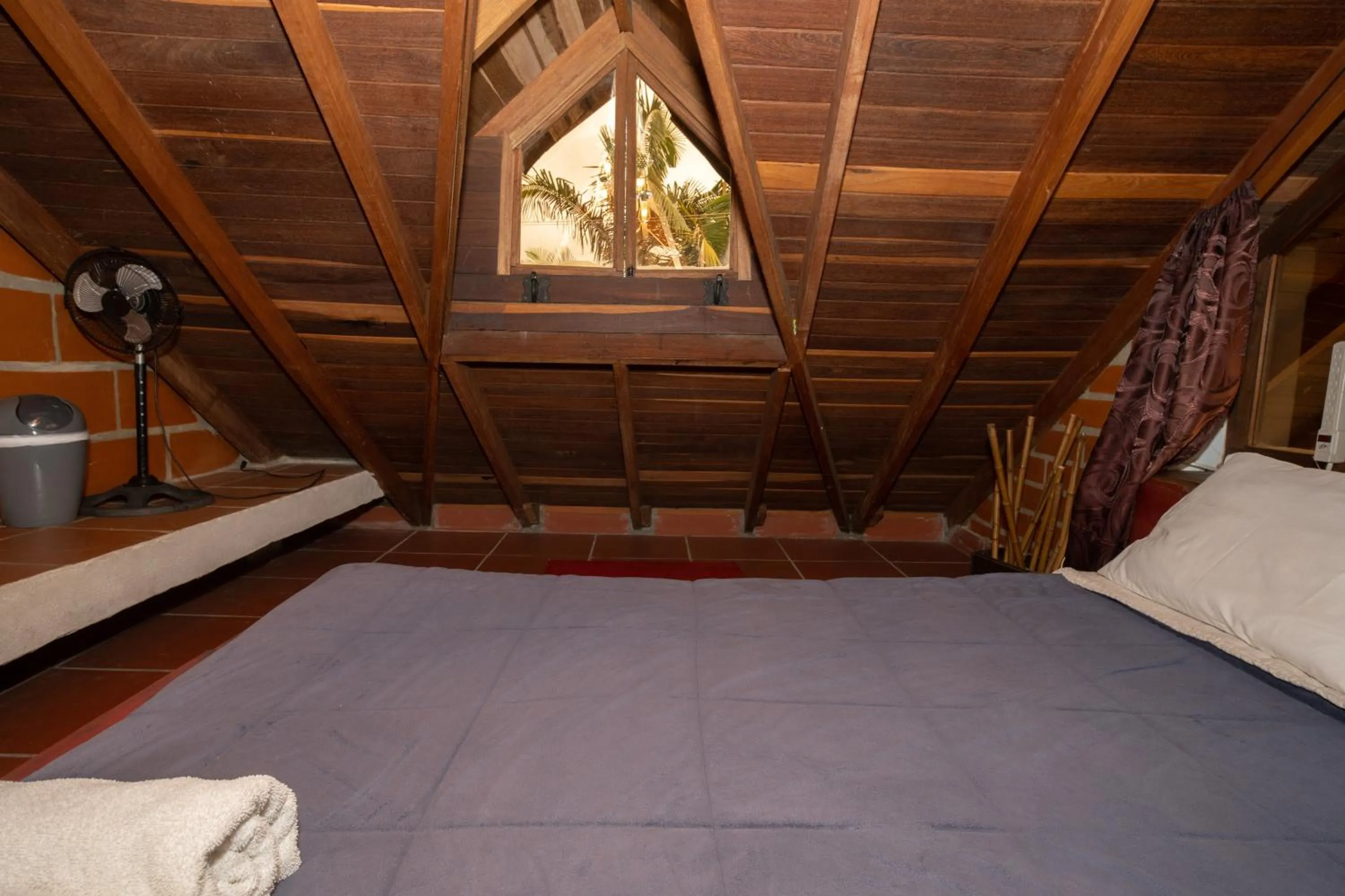 Bed in Hotel Spa Bliss Guatape