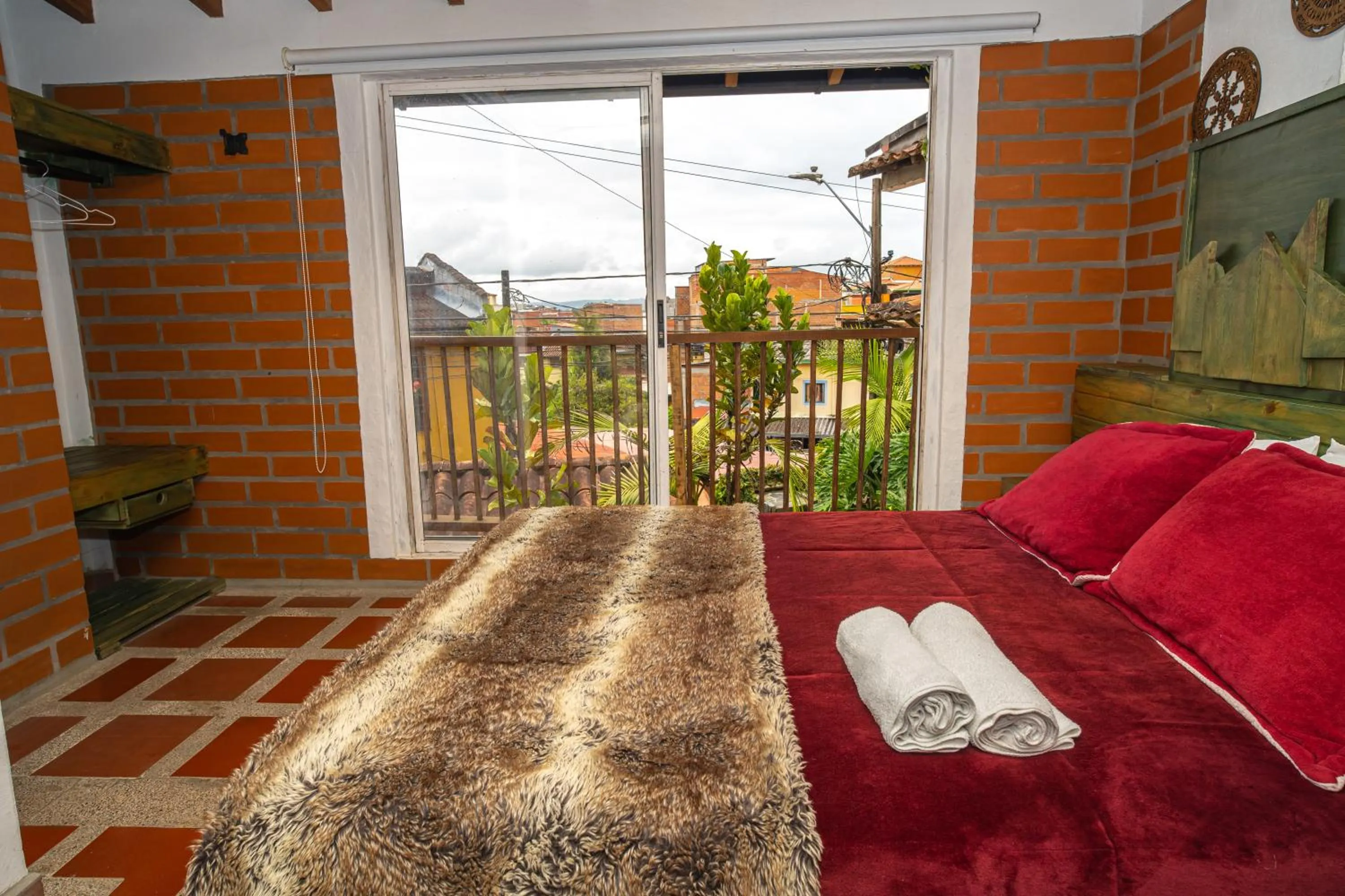 Bed in Hotel Spa Bliss Guatape