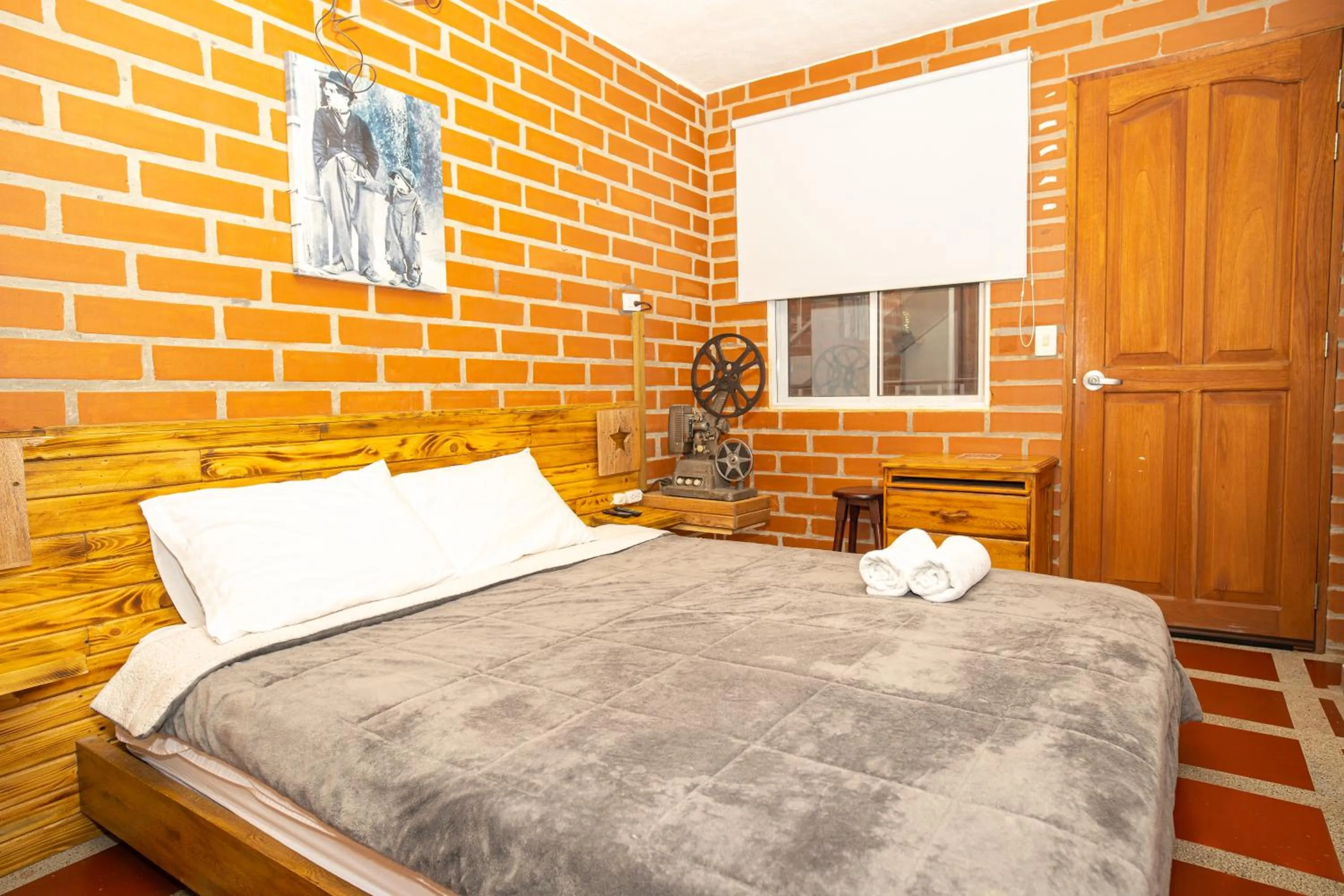 Bed in Hotel Spa Bliss Guatape