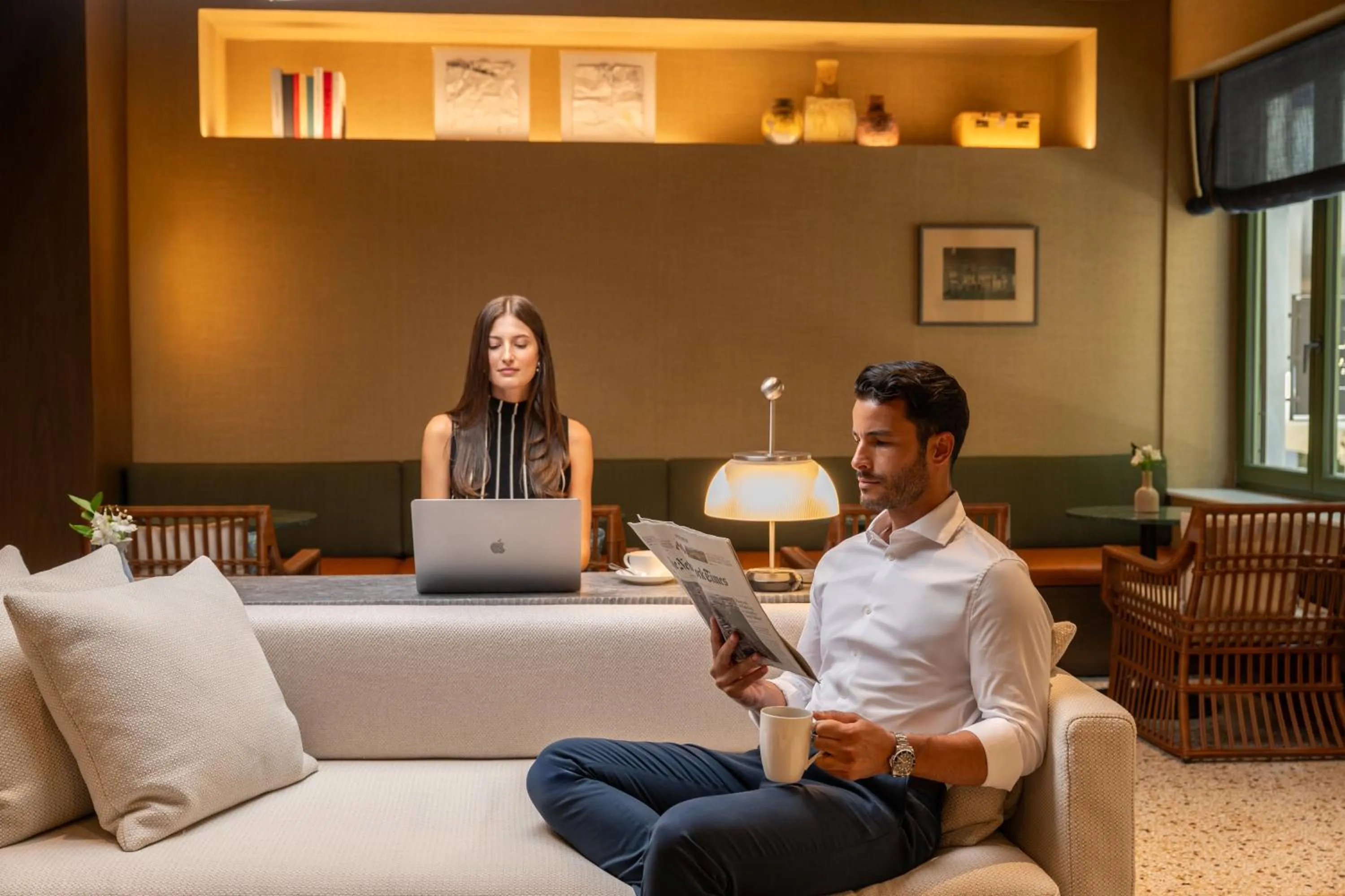 Lounge or bar in Athens Capital Suites-MGallery Collection