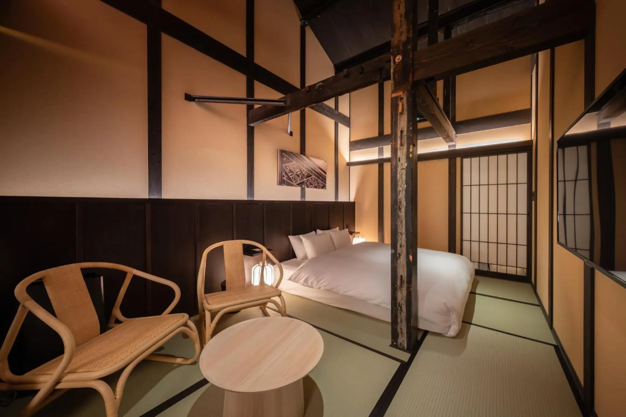 Bed in Nazuna Kyoto Higashi Honganji