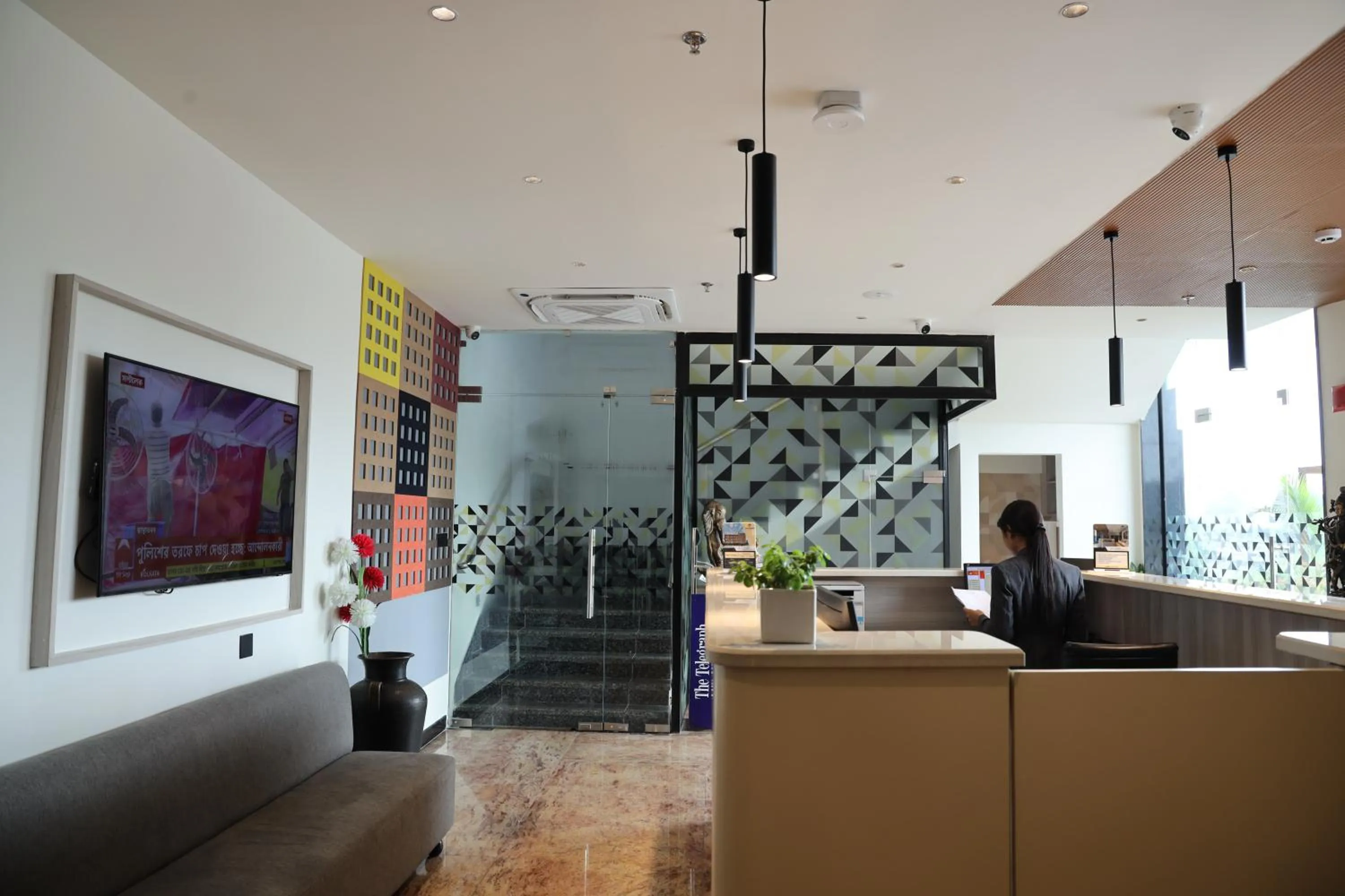 Lobby or reception in The Citi Residenci Hotel, Banskopa