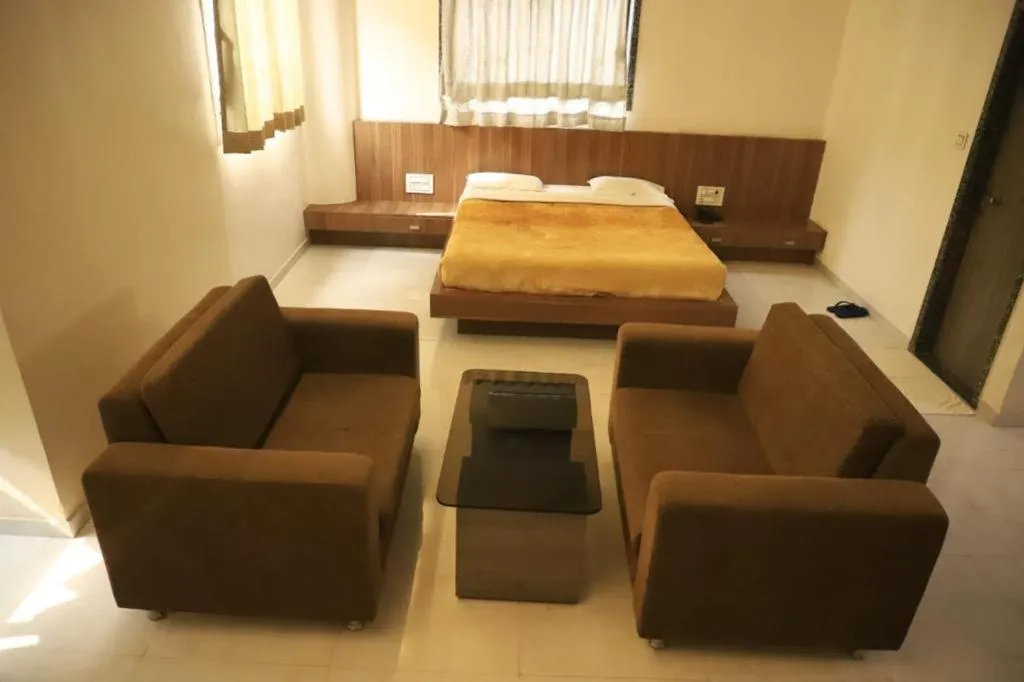 Seating area, Bed in The Byke Embassy - Surat