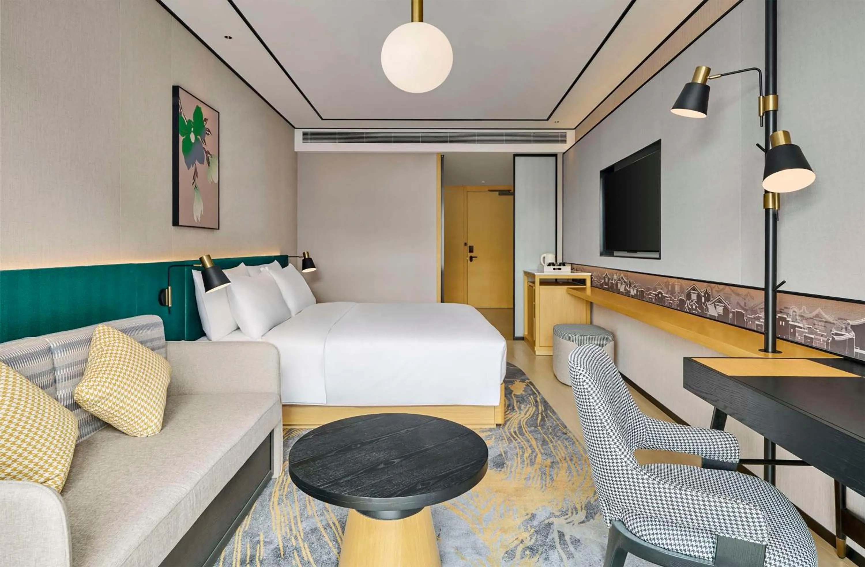 Bed in Hilton Garden Inn Foshan Lishui