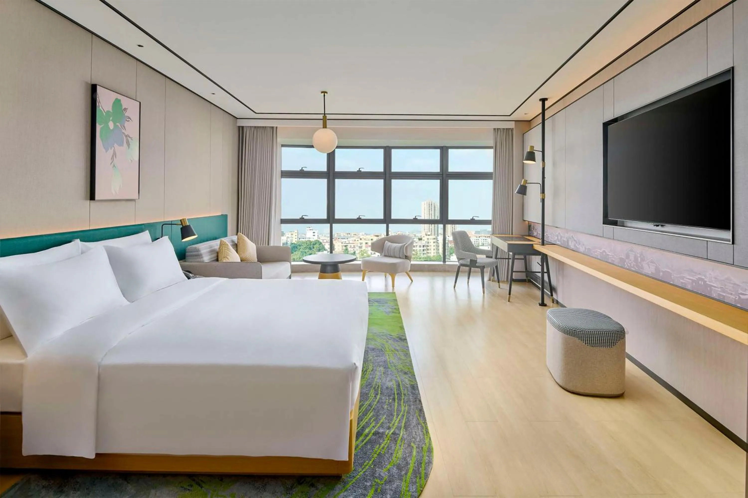 Bed in Hilton Garden Inn Foshan Lishui