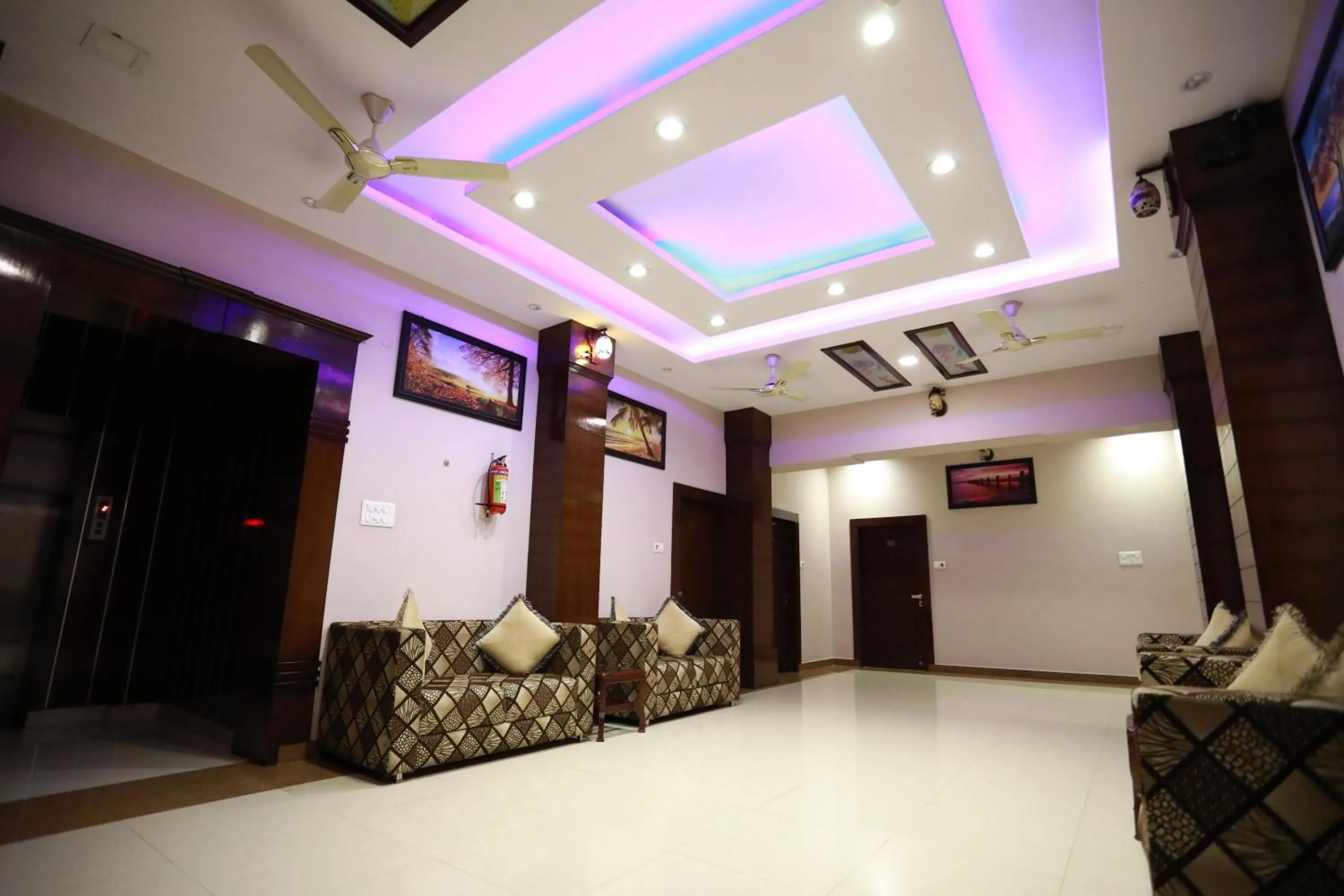 Lobby or reception in Hotel Krishna Ji