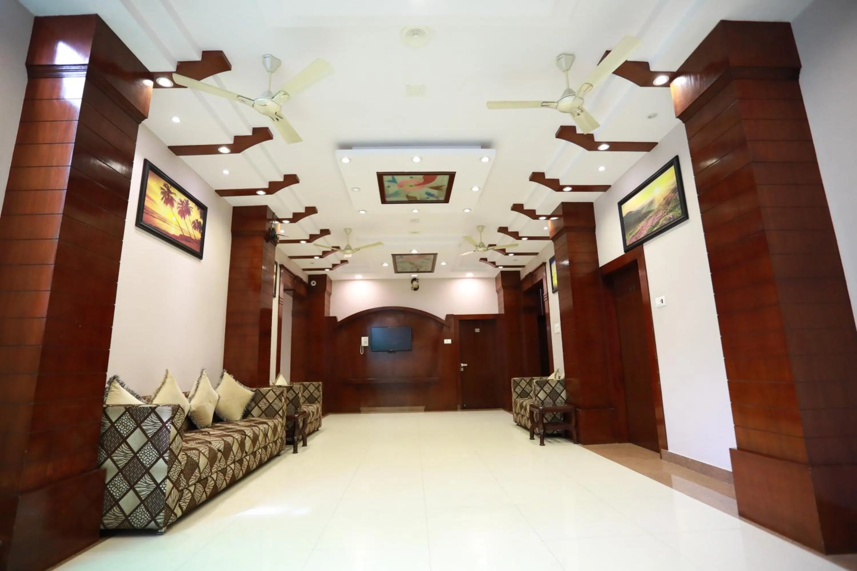 Lobby or reception in Hotel Krishna Ji
