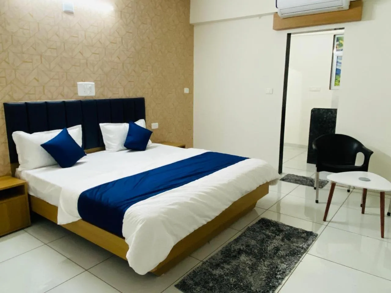 Bed in Hotel Balaji Villa