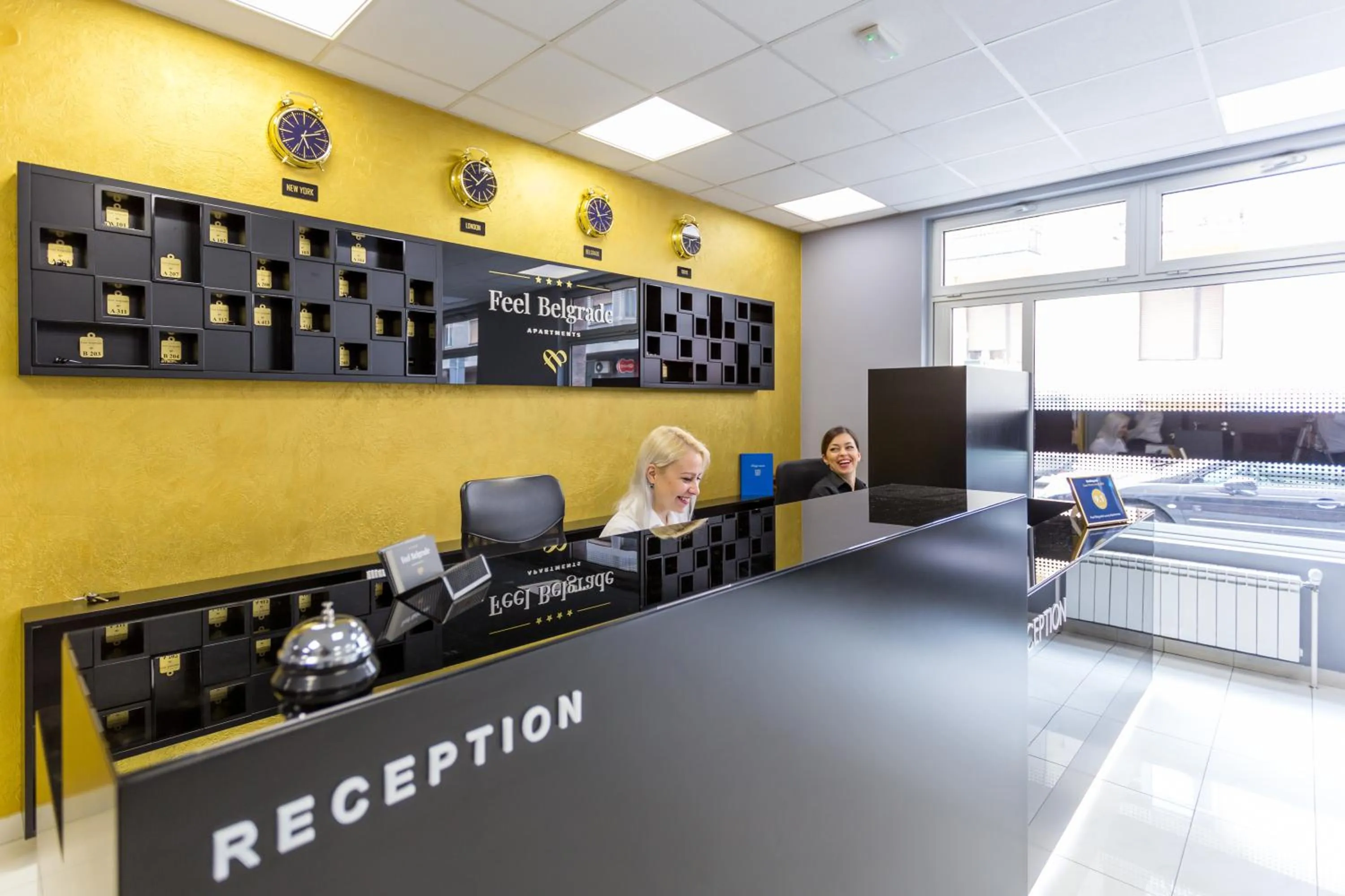 Lobby or reception in Feel Belgrade Apartments