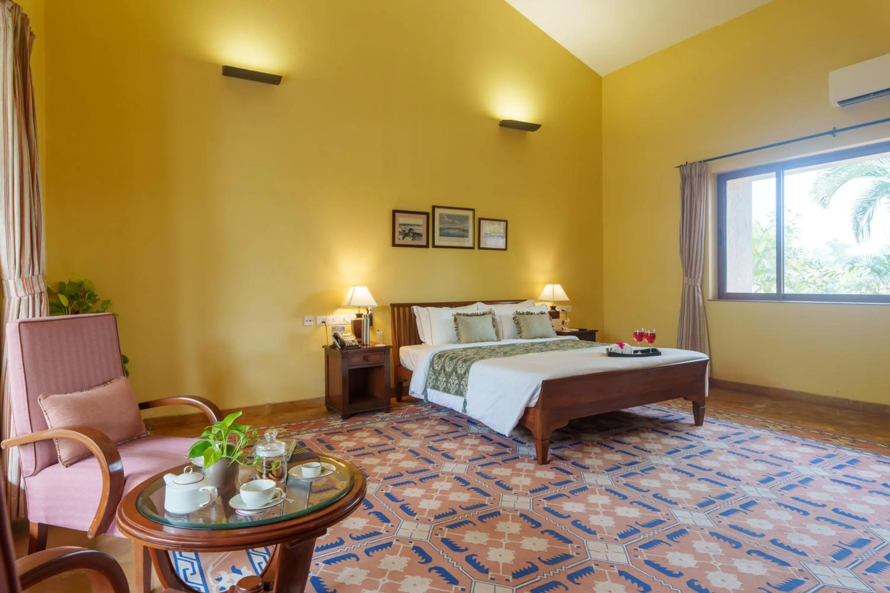 Bedroom, Bed in amã Stays & Trails Kihim Courtyard, Alibag
