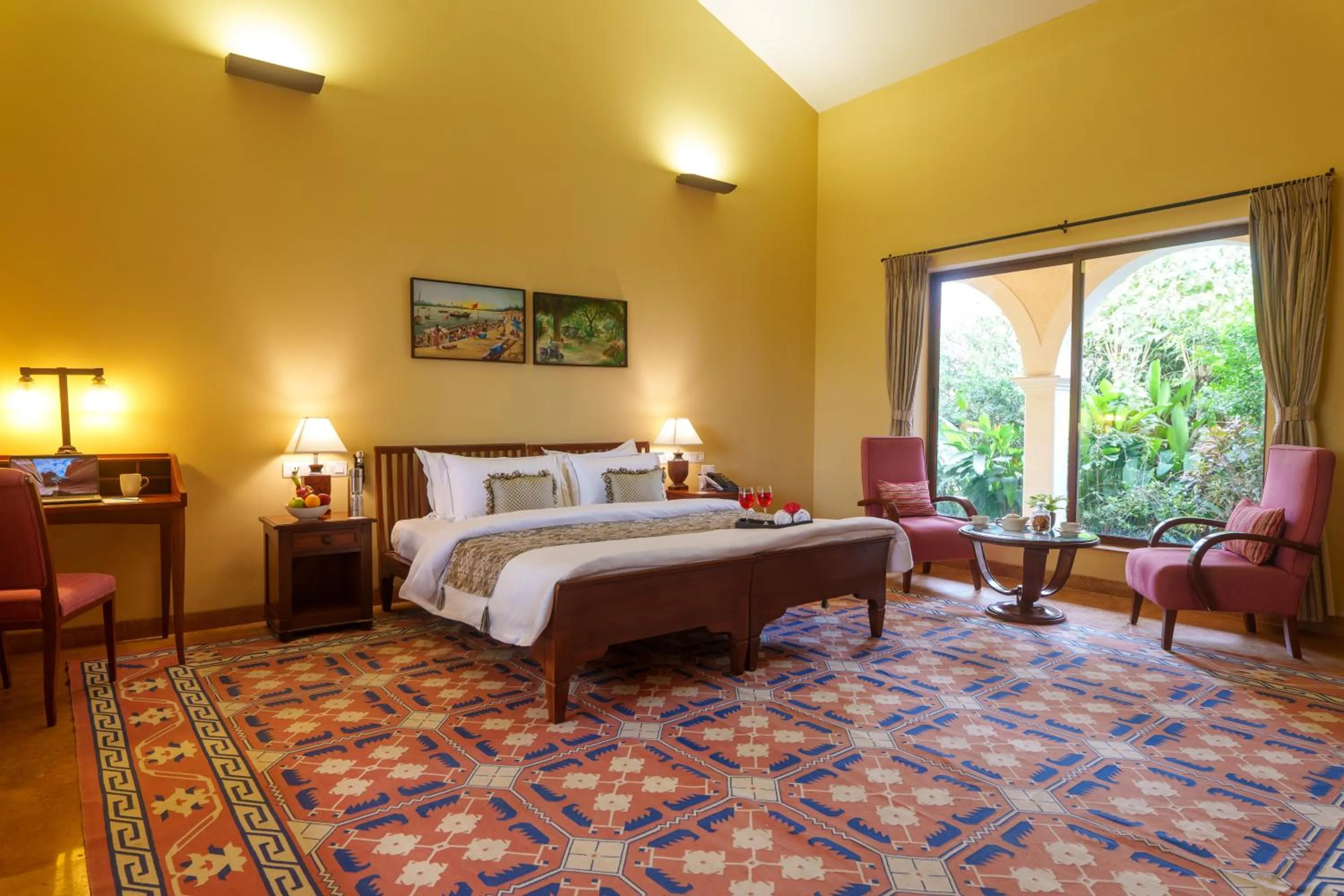 Bedroom, Bed in amã Stays & Trails Kihim Courtyard, Alibag