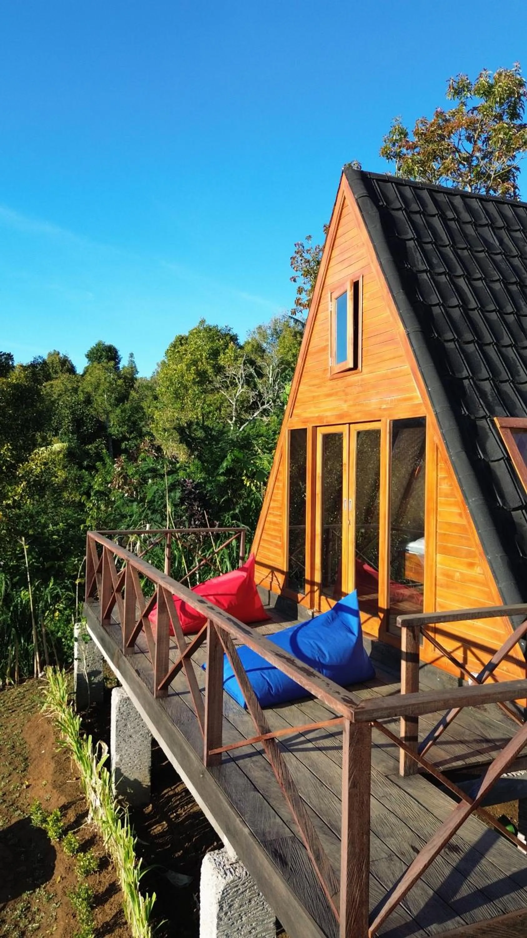 Balcony/Terrace in Villa Kayu Amertha