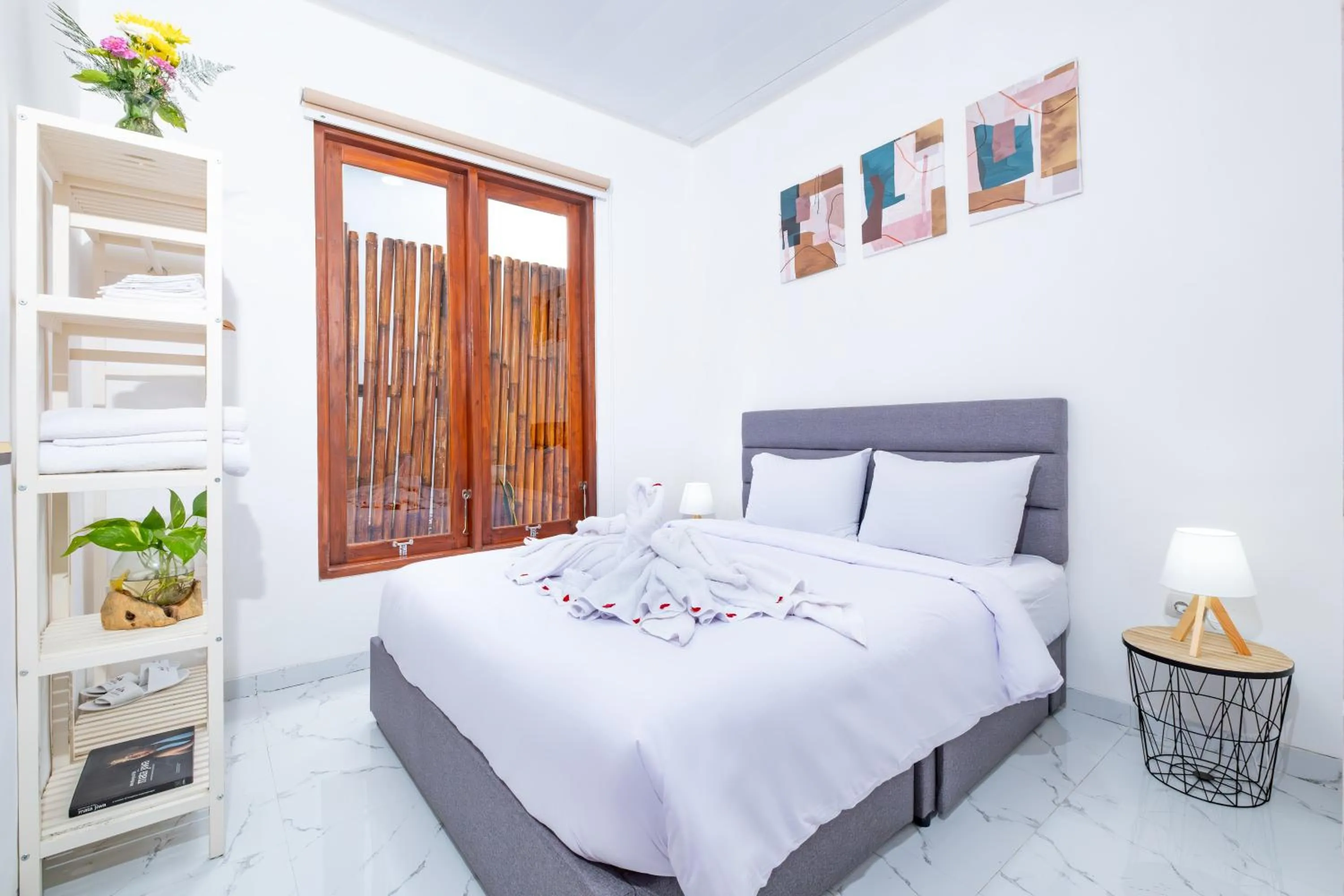Bed in Villa Kayu Amertha