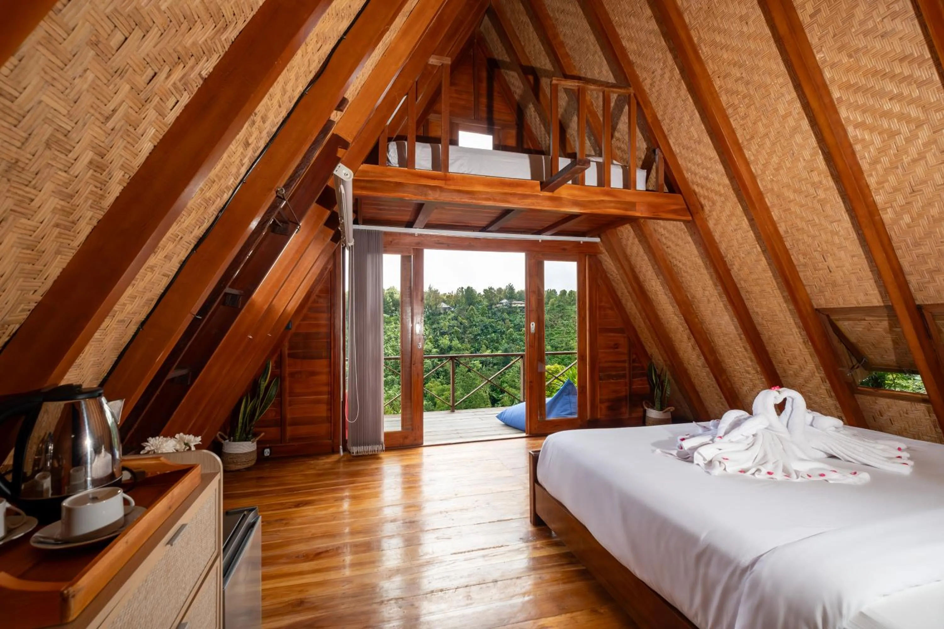 Bed in Villa Kayu Amertha