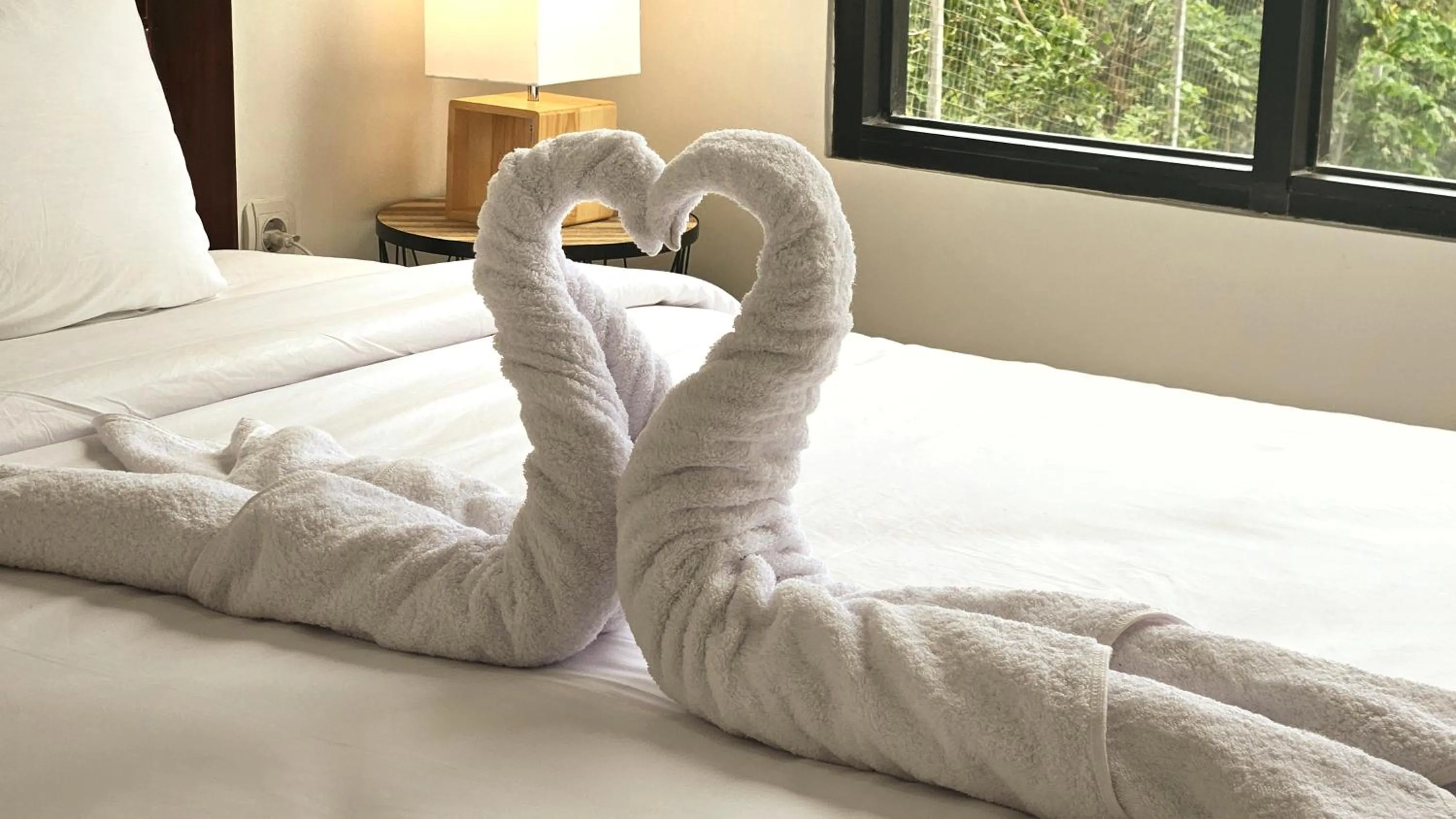 Bed in Villa Kayu Amertha