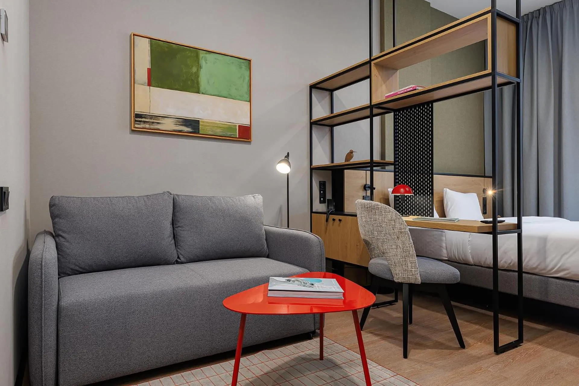 Living room, Bed in TULIP Residences Lviv