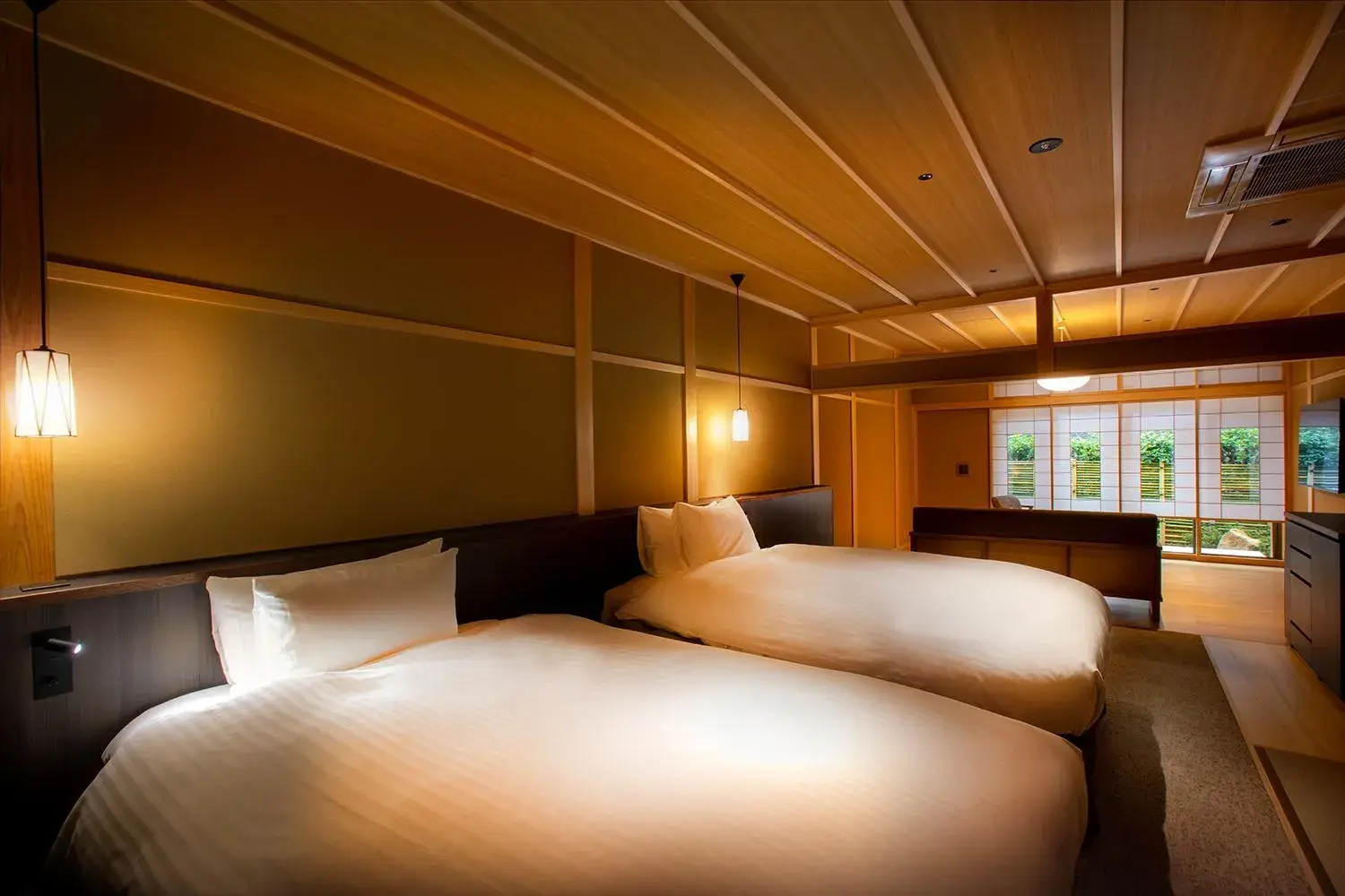 Japanese Style Twin Room with terrace -KAEDE/TSUTSUJI- Non-Smoking (1st Floor) in Hotel Utano Kyoto Besho Japanese Style Twin Room with terrace -KAEDE/TSUTSUJI- Non-Smoking (1st Floor) in Hotel Utano Kyoto Besho