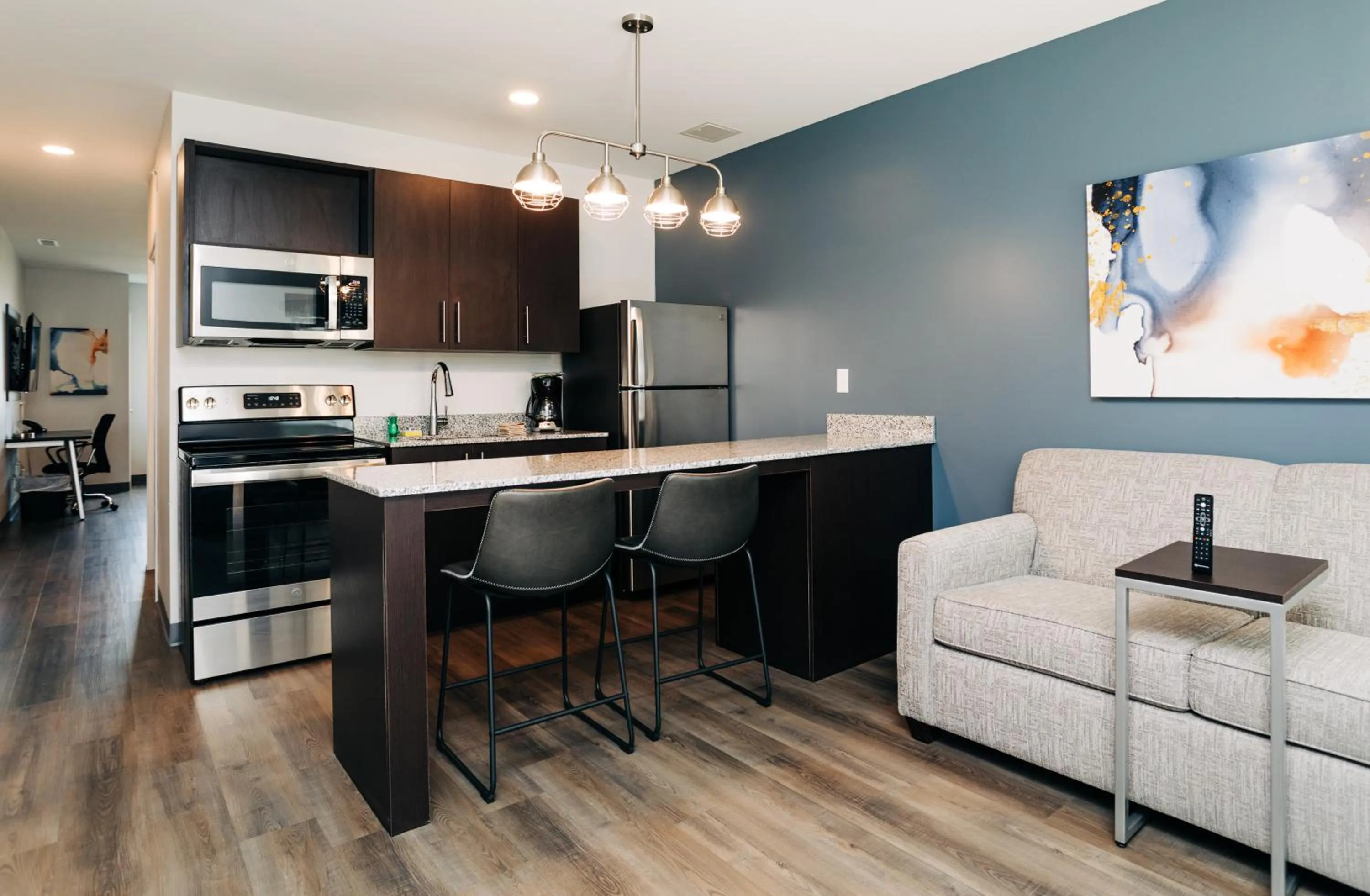 kitchen in stayAPT Suites Lebanon-Nashville Area