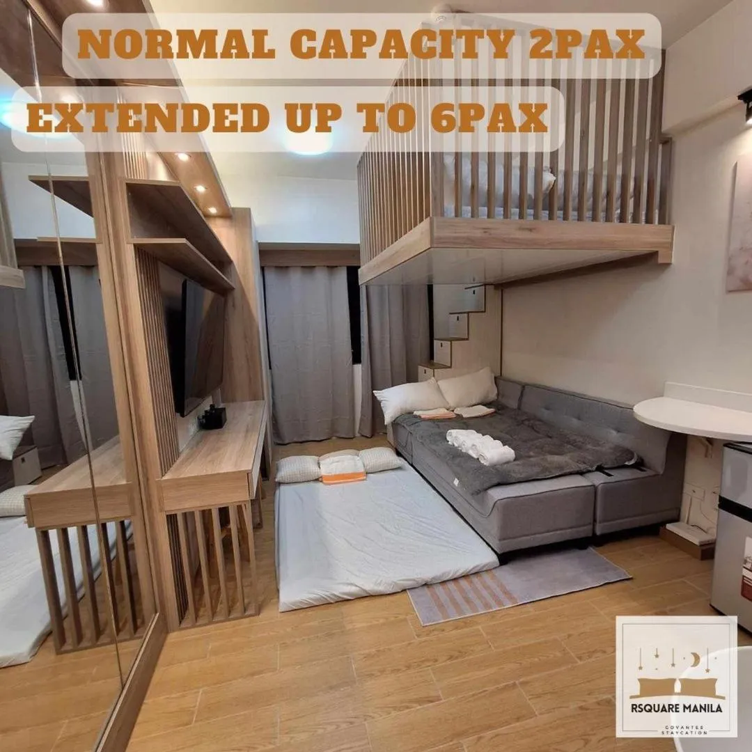 Bed in Nordic Rsquare Manila - with Pool Access