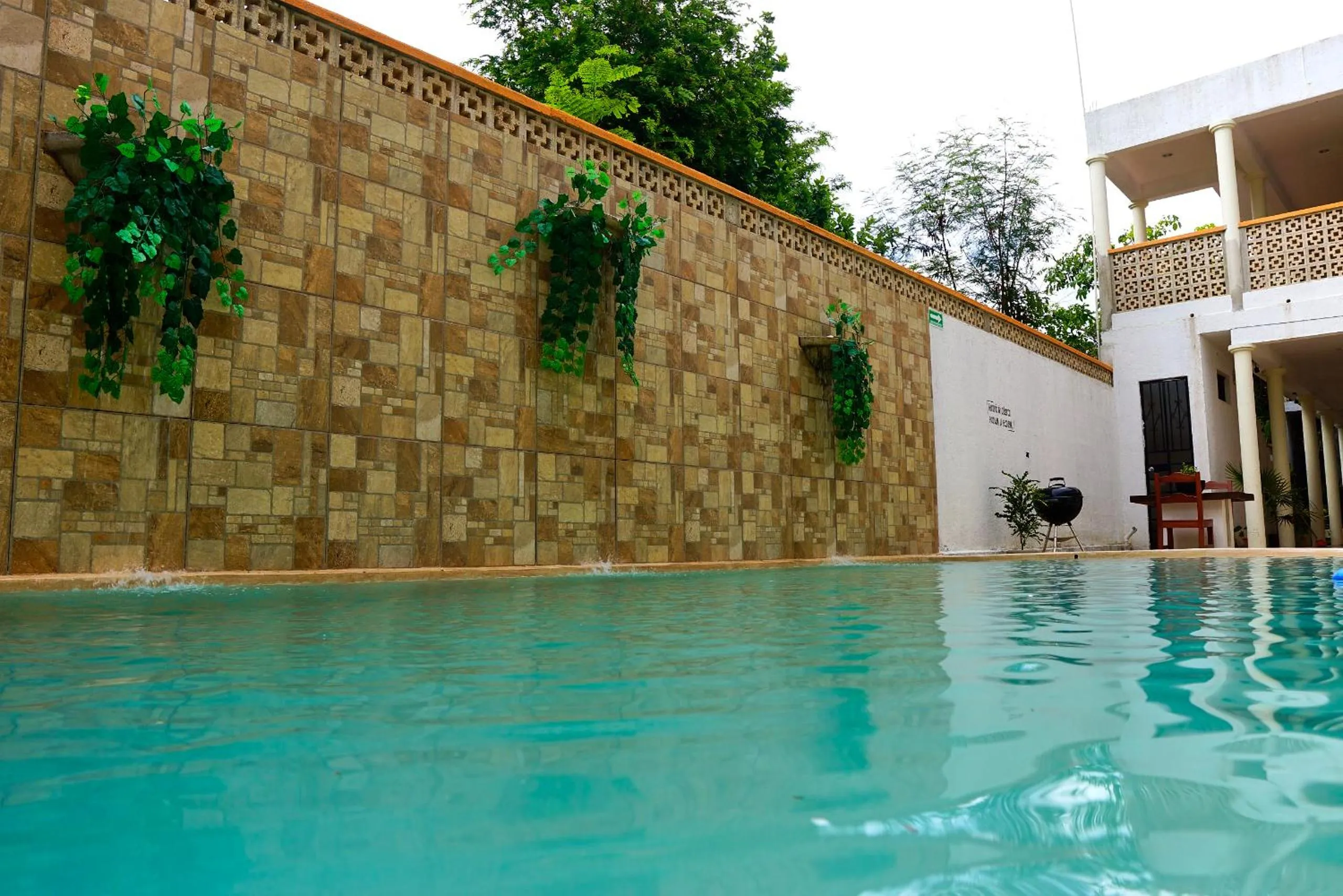Pool view in Hotel del Parque
