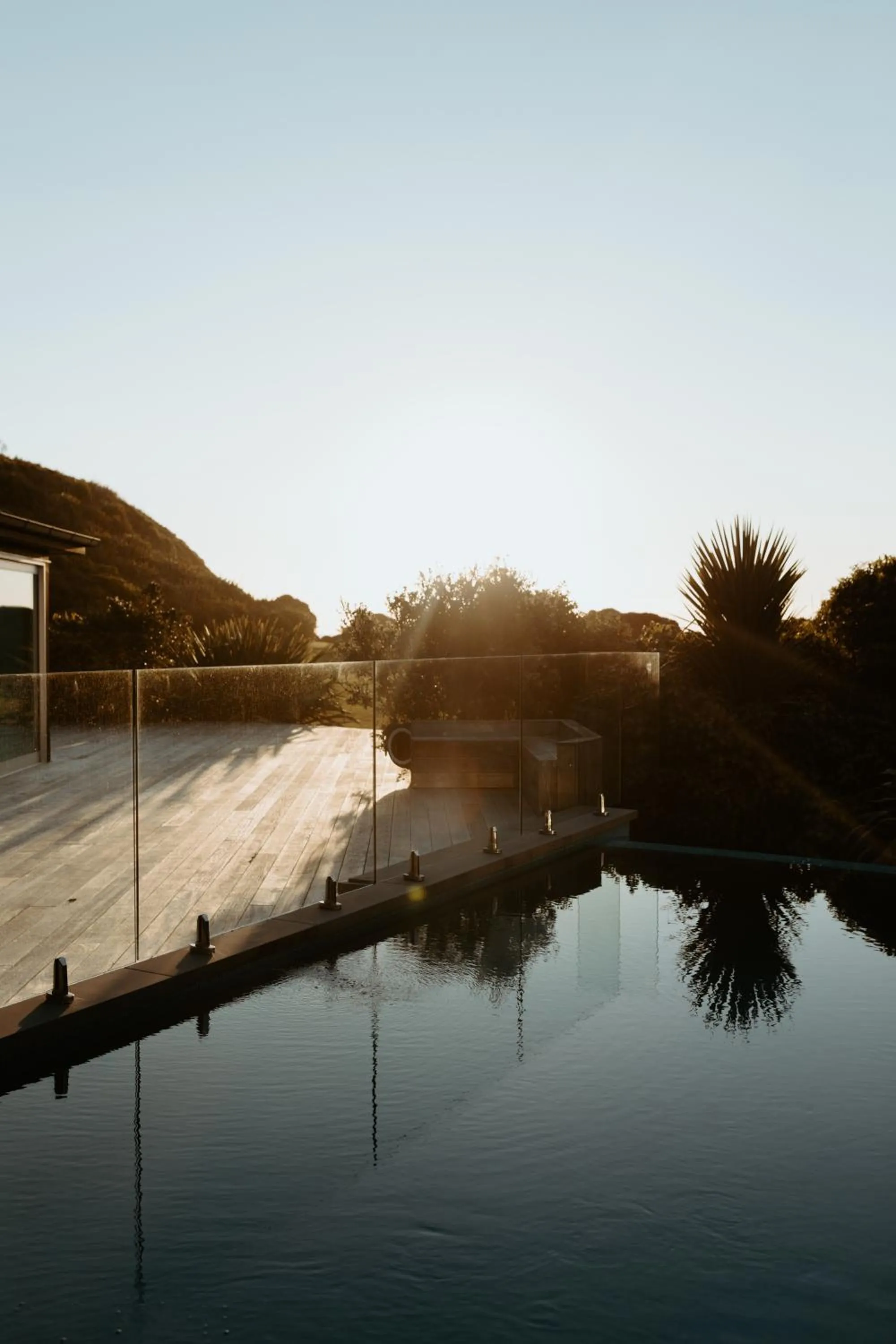 Swimming pool in Te Whaanga Retreat & Spa