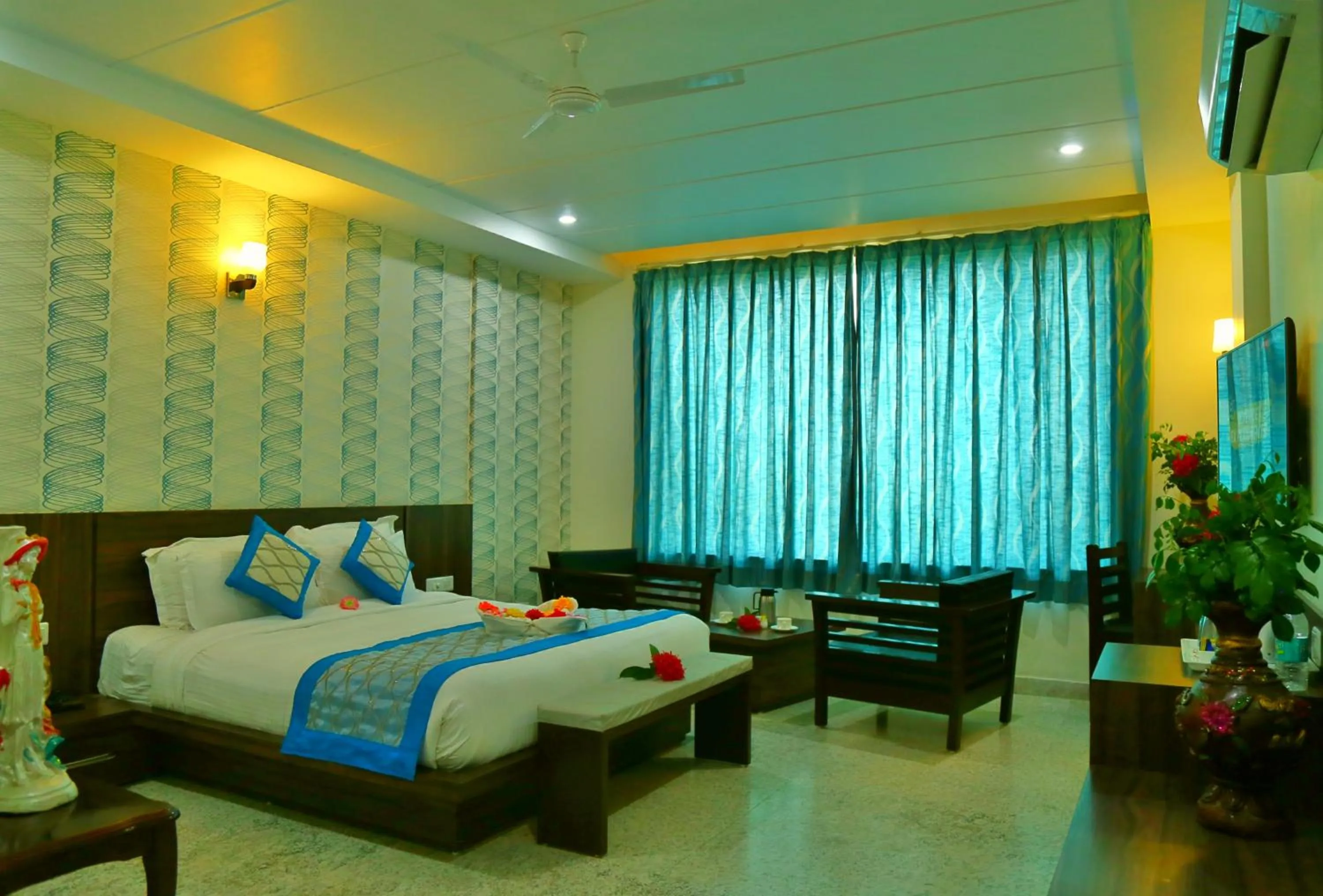 Bed in Rubystone Shiv Vilas Palace