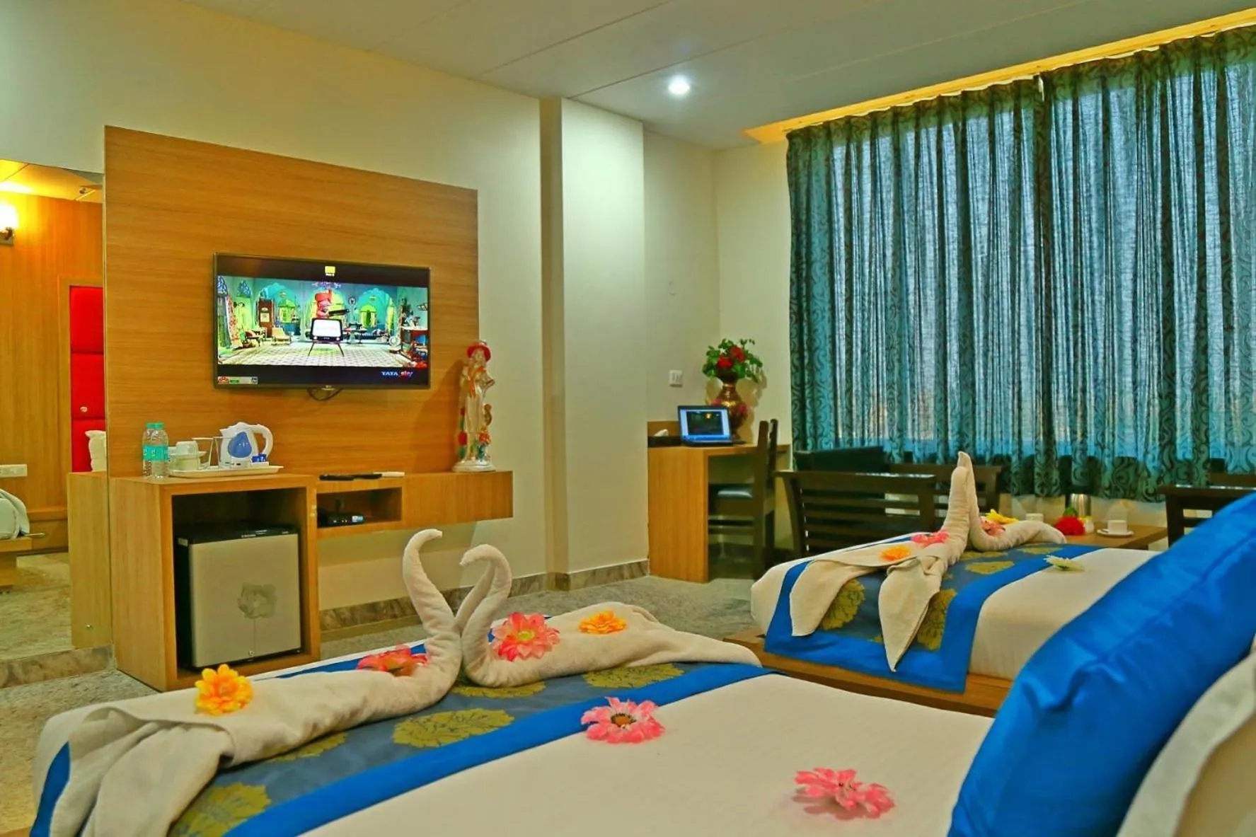 Bed in Rubystone Shiv Vilas Palace