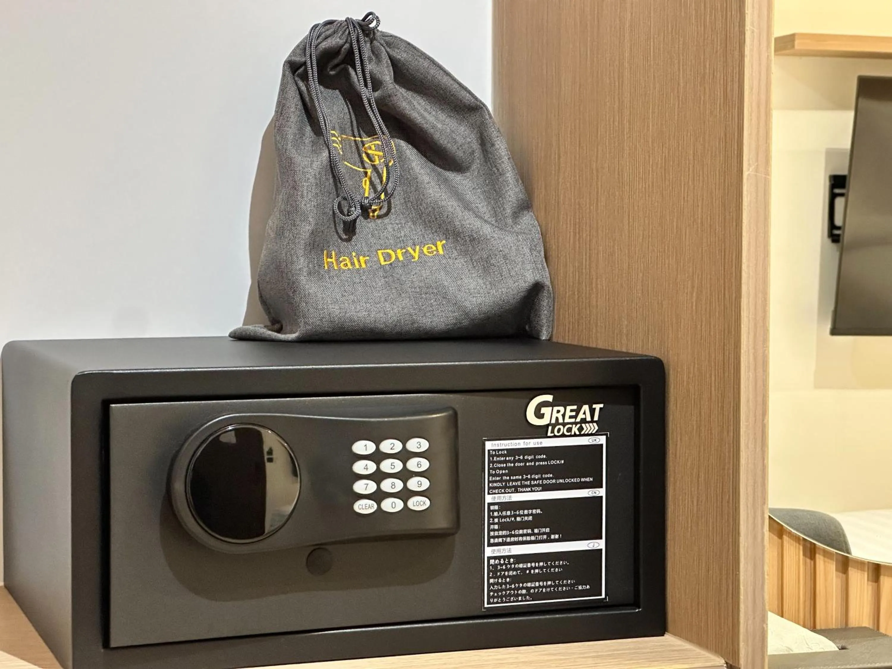 hair dryier in Winston Hotel