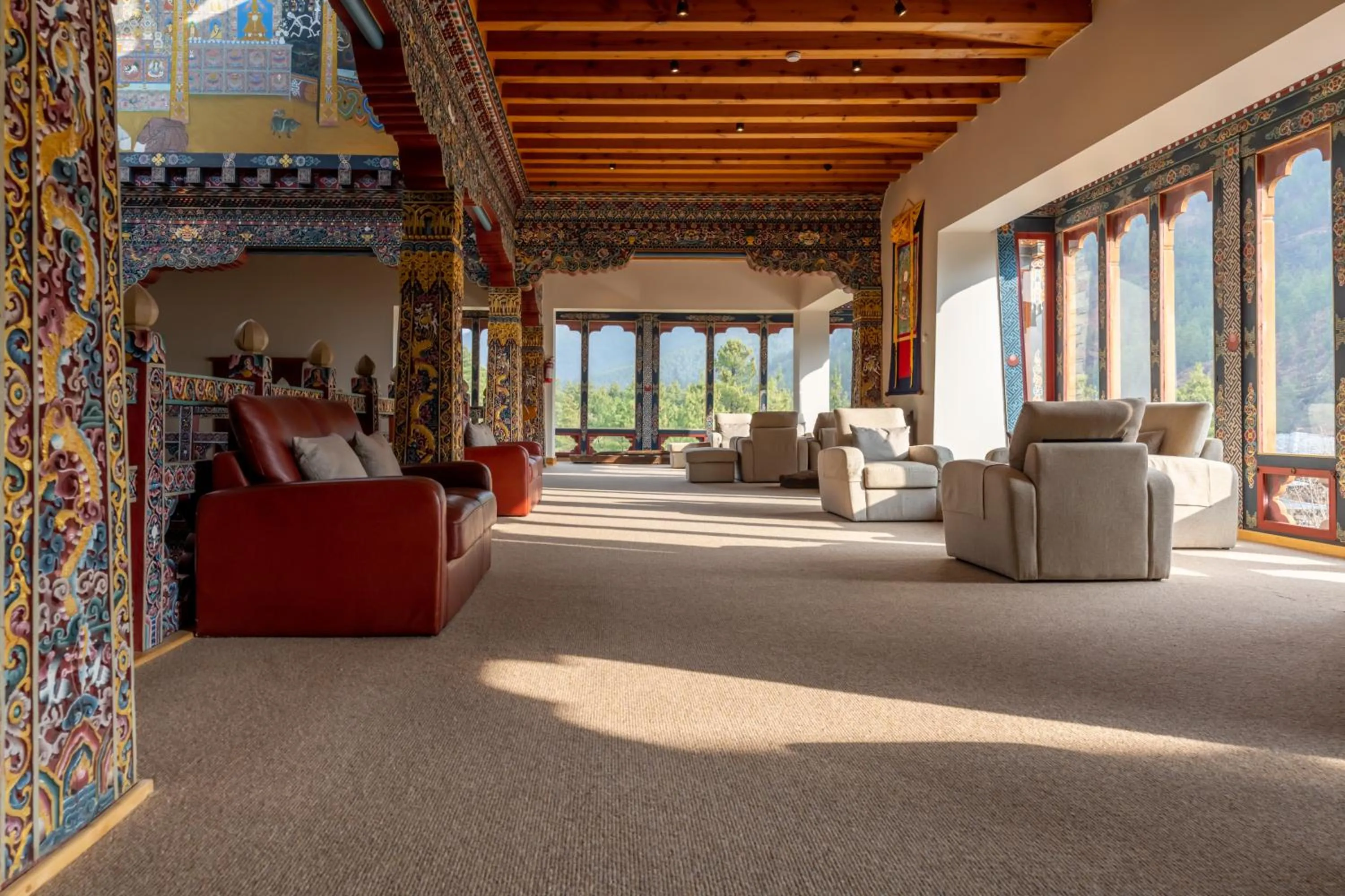 Seating area in Zhiwaling Heritage