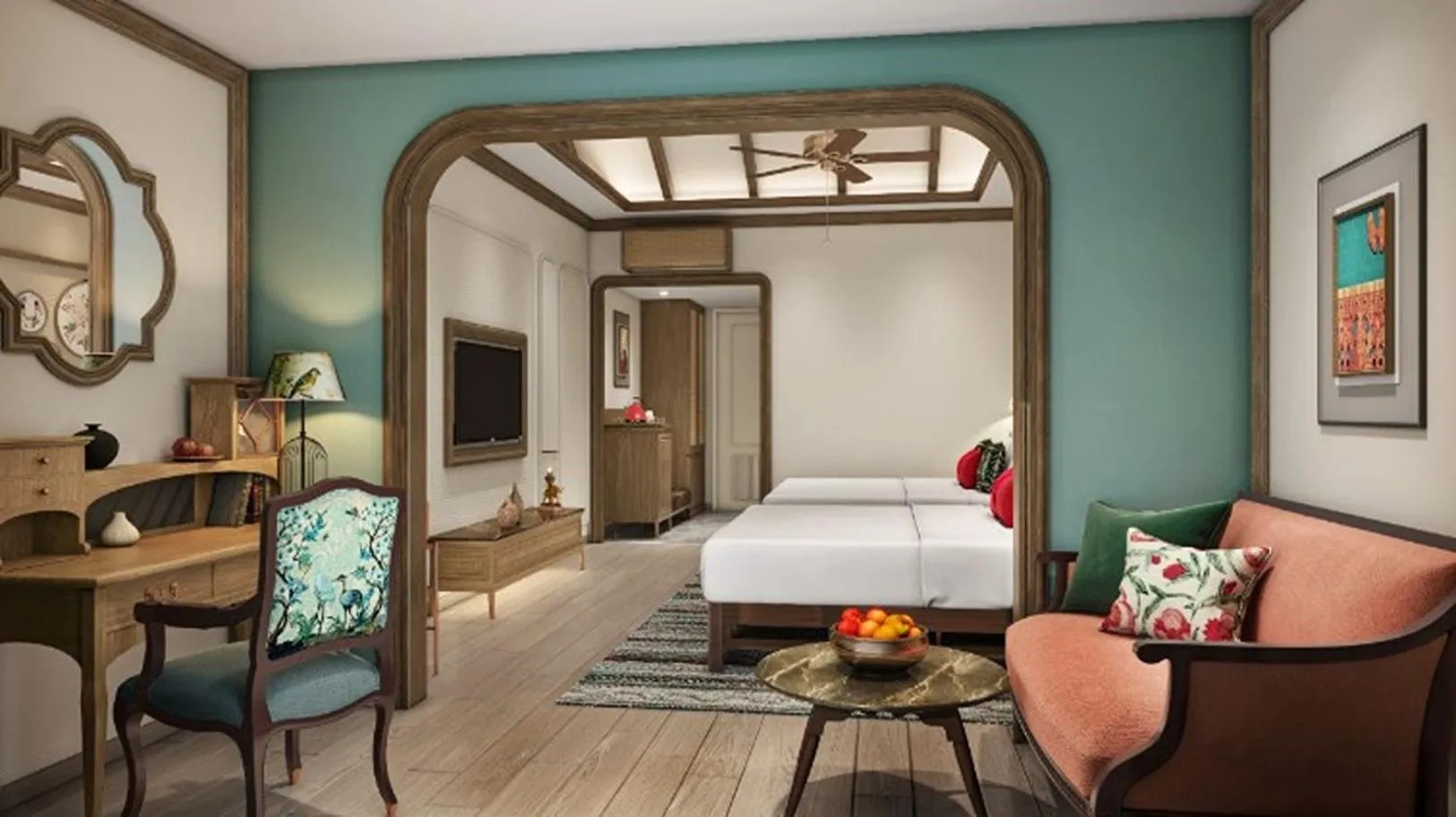 Bed in Fountain, Mahabaleshwar - IHCL SeleQtions