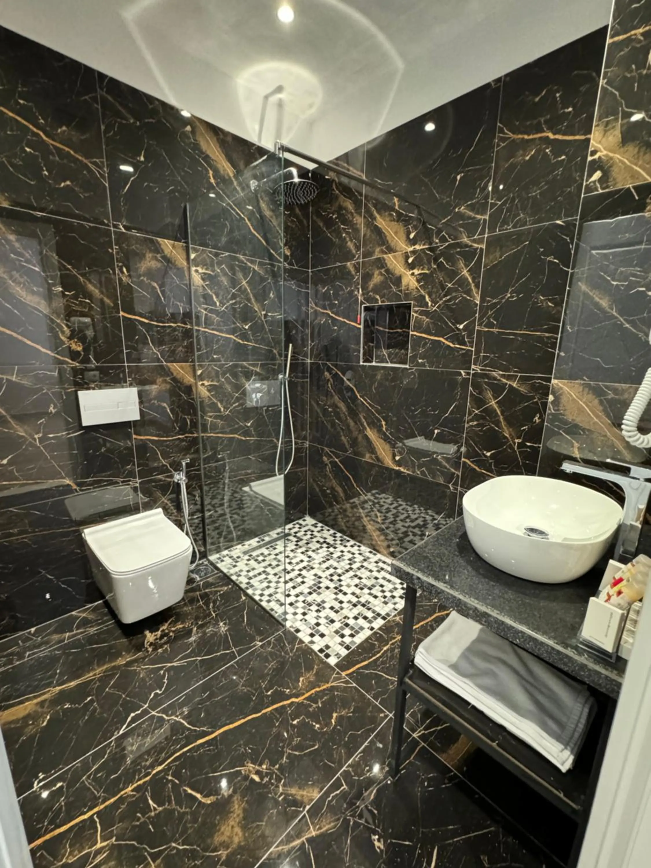 Shower in Hotel Panorama & Spa Elbasan