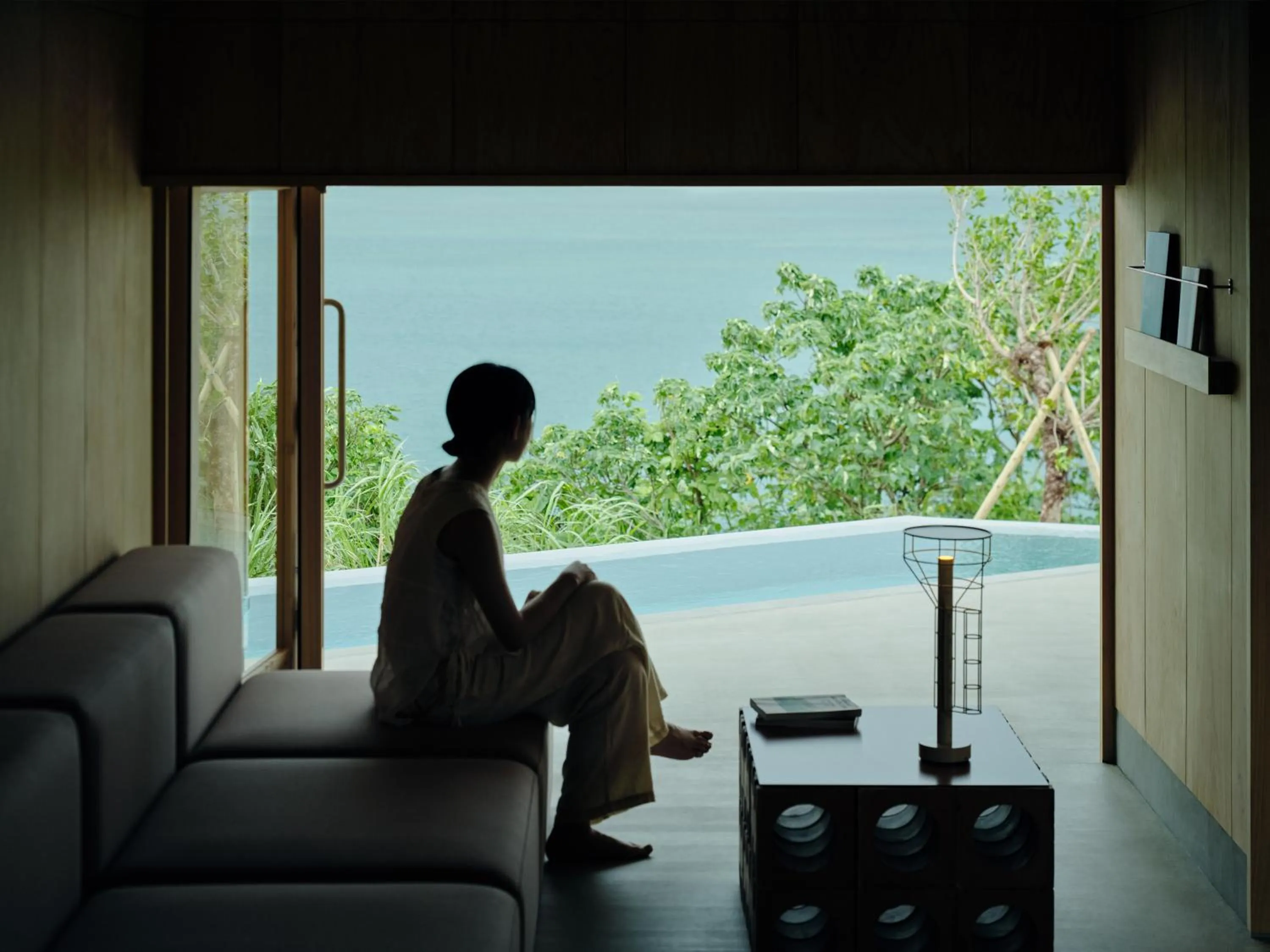 Dining area in YAWN YARD Kouri Island